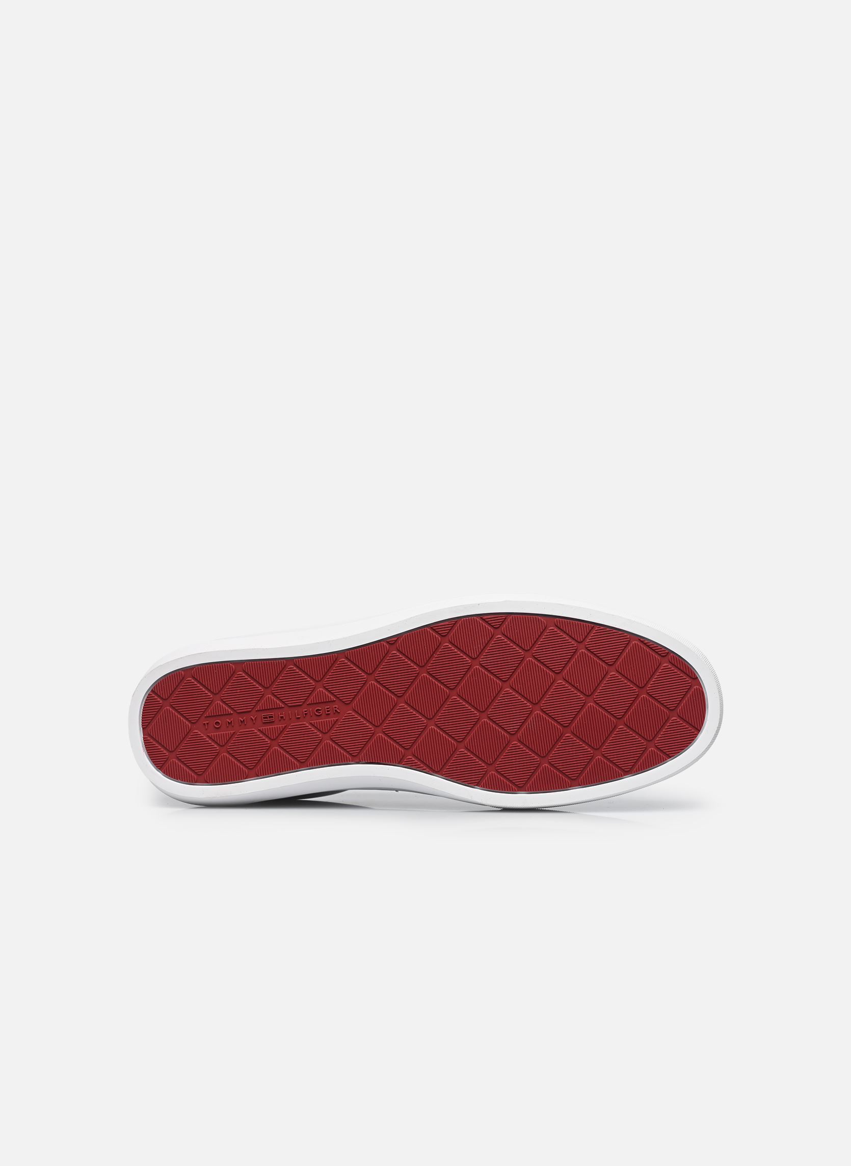 Baskets PREMIUM DRESS CUPSOLE LTH homme blanc Tommy Hilfiger Baskets PREMIUM DRESS CUPSOLE LTH homme blanc WHITE