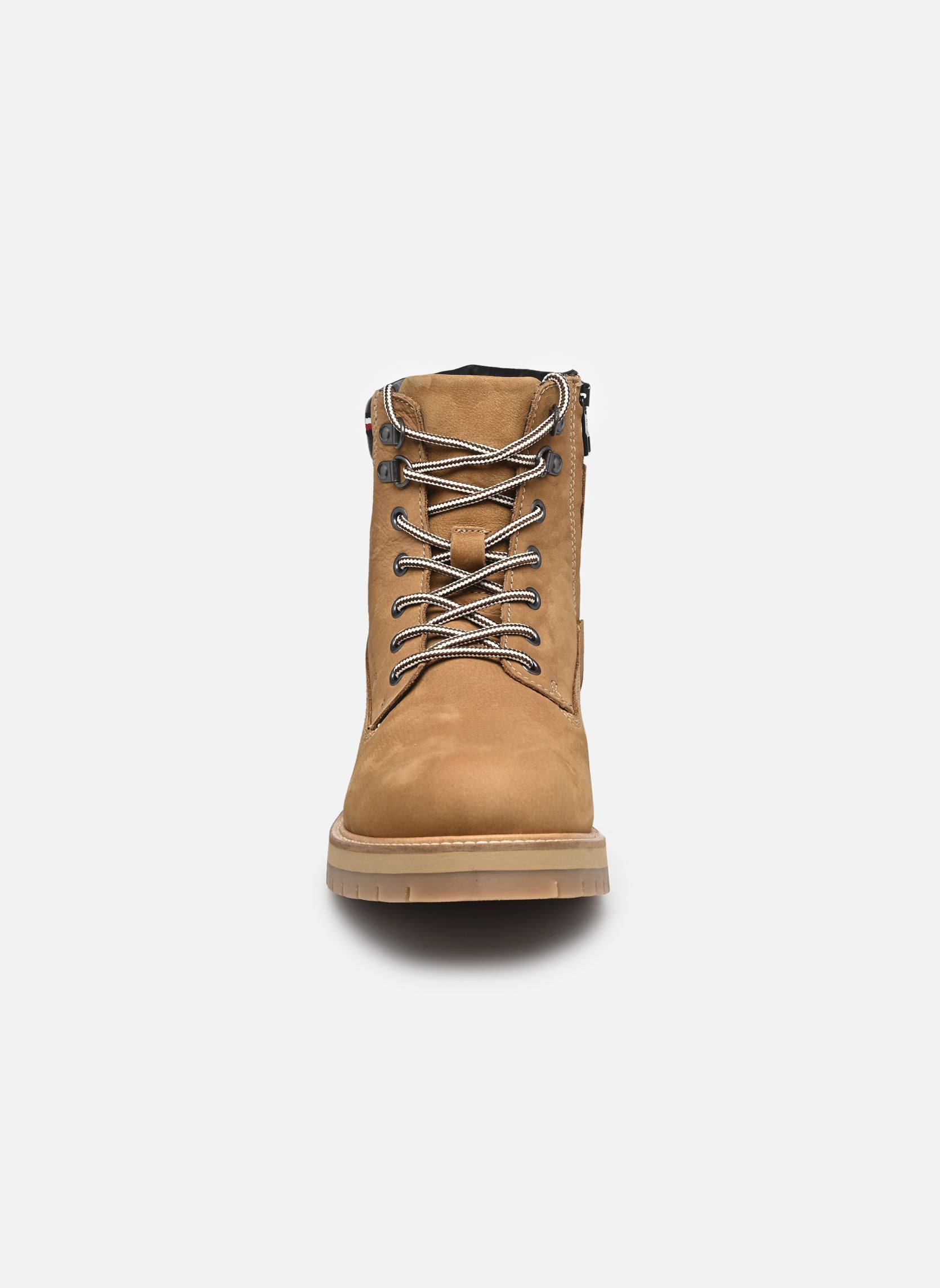 Bottines à lacets FLEX TH OUTDOOR W NBK homme marron Tommy Hilfiger Bottines à lacets FLEX TH OUTDOOR W NBK homme marron DESERT KHAKI