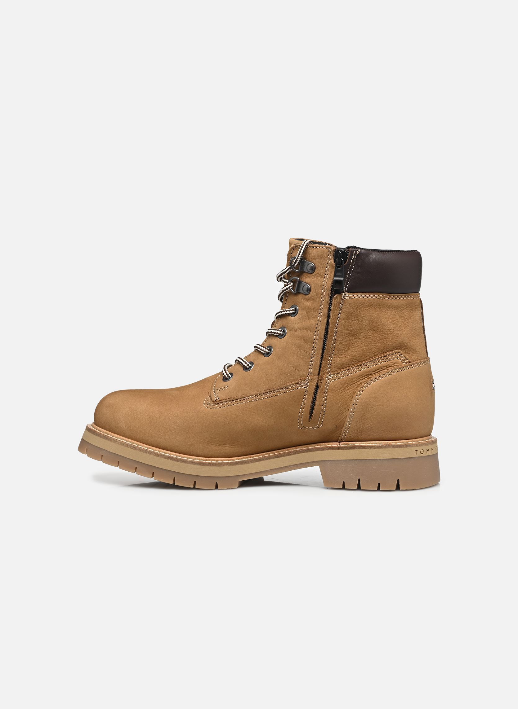 Bottines à lacets FLEX TH OUTDOOR W NBK homme marron Tommy Hilfiger Bottines à lacets FLEX TH OUTDOOR W NBK homme marron DESERT KHAKI
