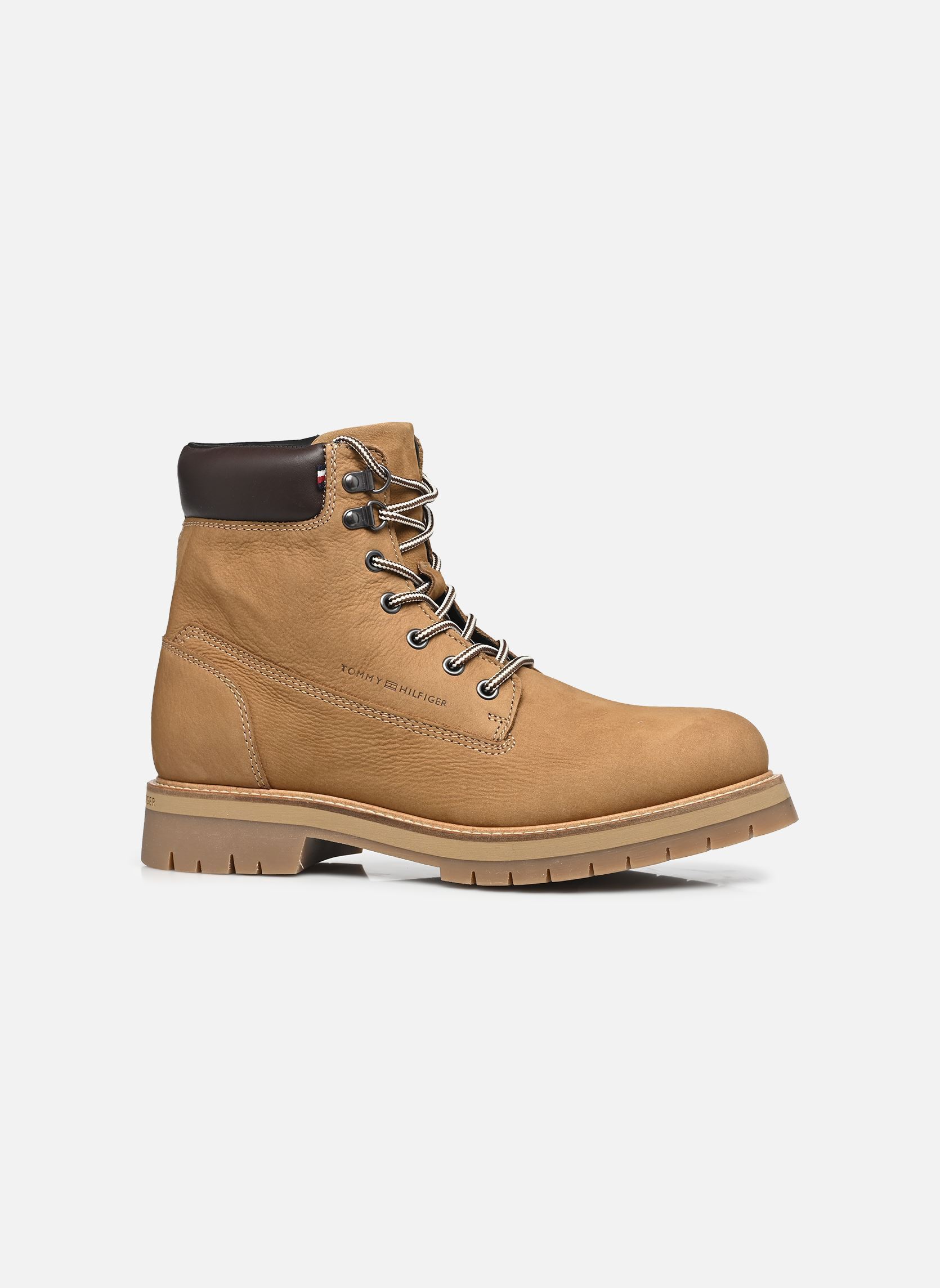 Bottines à lacets FLEX TH OUTDOOR W NBK homme marron Tommy Hilfiger Bottines à lacets FLEX TH OUTDOOR W NBK homme marron DESERT KHAKI