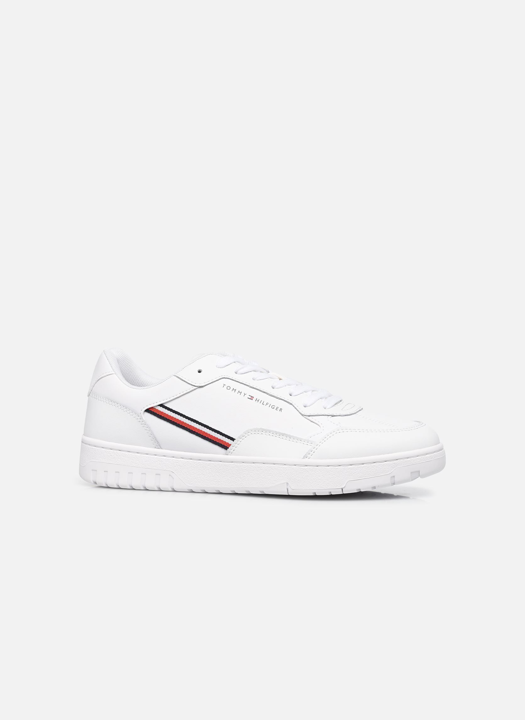 Baskets TH BASKET CORE STRIPES homme blanc Tommy Hilfiger Baskets TH BASKET CORE STRIPES homme blanc WHITE
