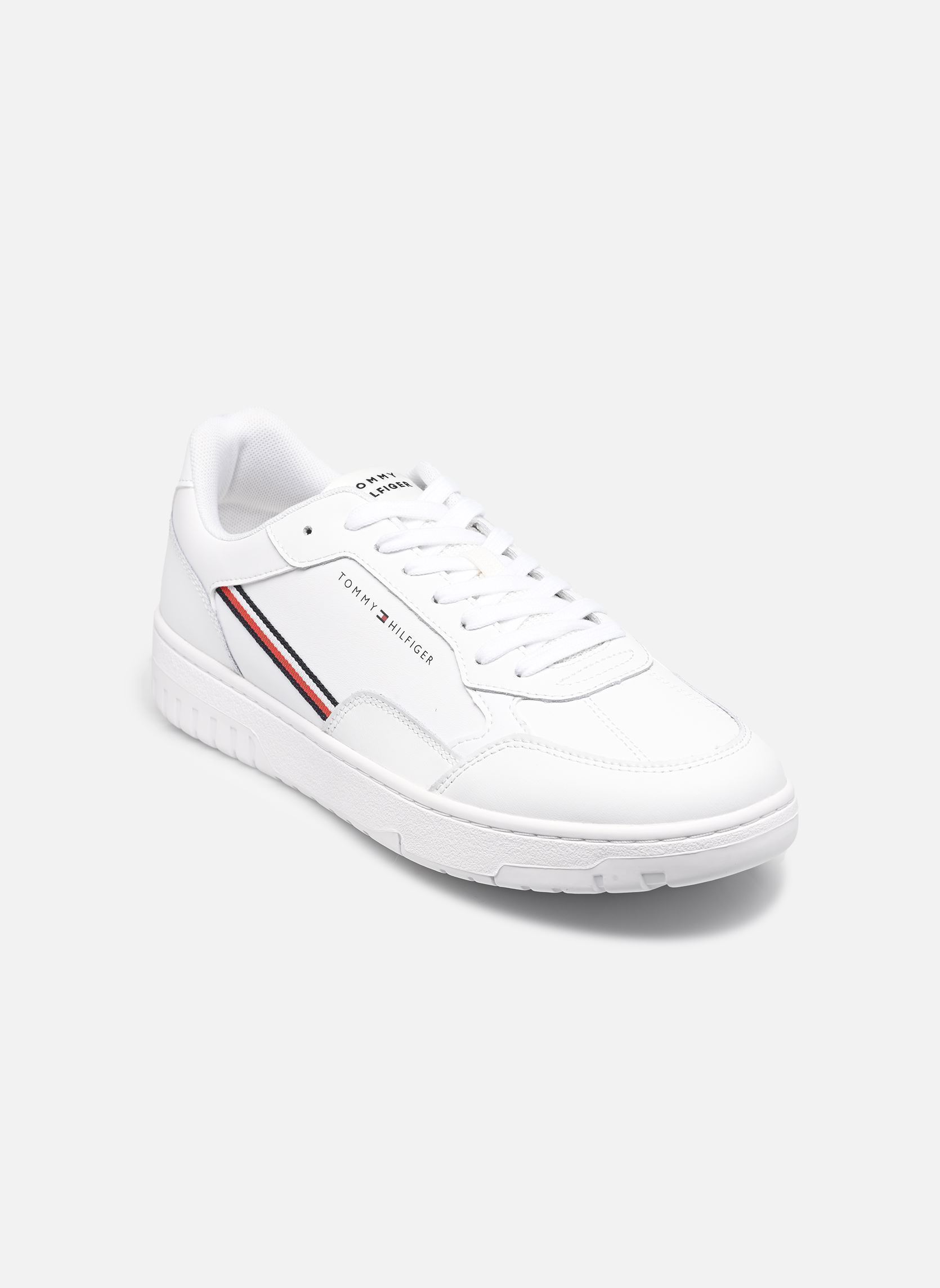 Baskets TH BASKET CORE STRIPES homme blanc Tommy Hilfiger Baskets TH BASKET CORE STRIPES homme blanc WHITE