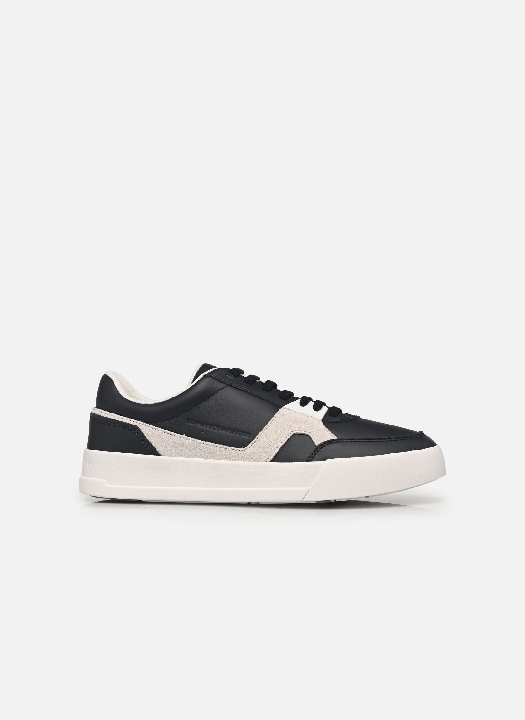 Niedrige Sneaker TH COURT CRAFT LTH MIX herren blau Tommy Hilfiger Niedrige Sneaker TH COURT CRAFT LTH MIX herren blau BLUE