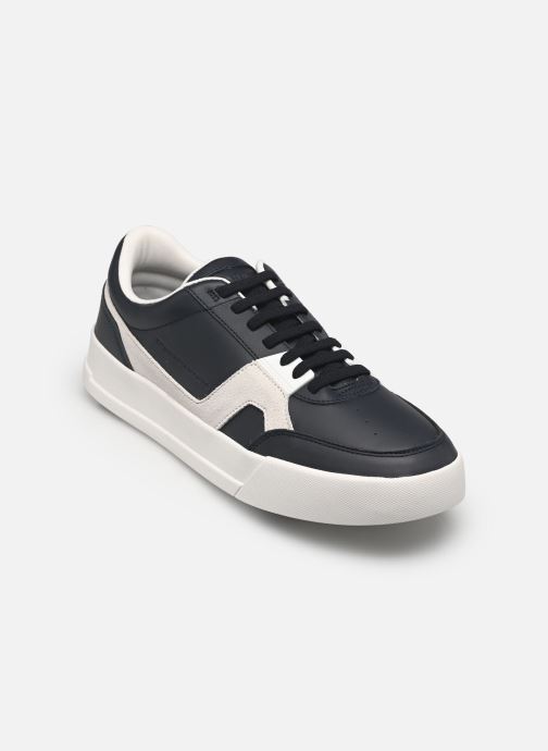 Tommy Hilfiger Niedrige Sneaker TH COURT CRAFT LTH MIX herren blau