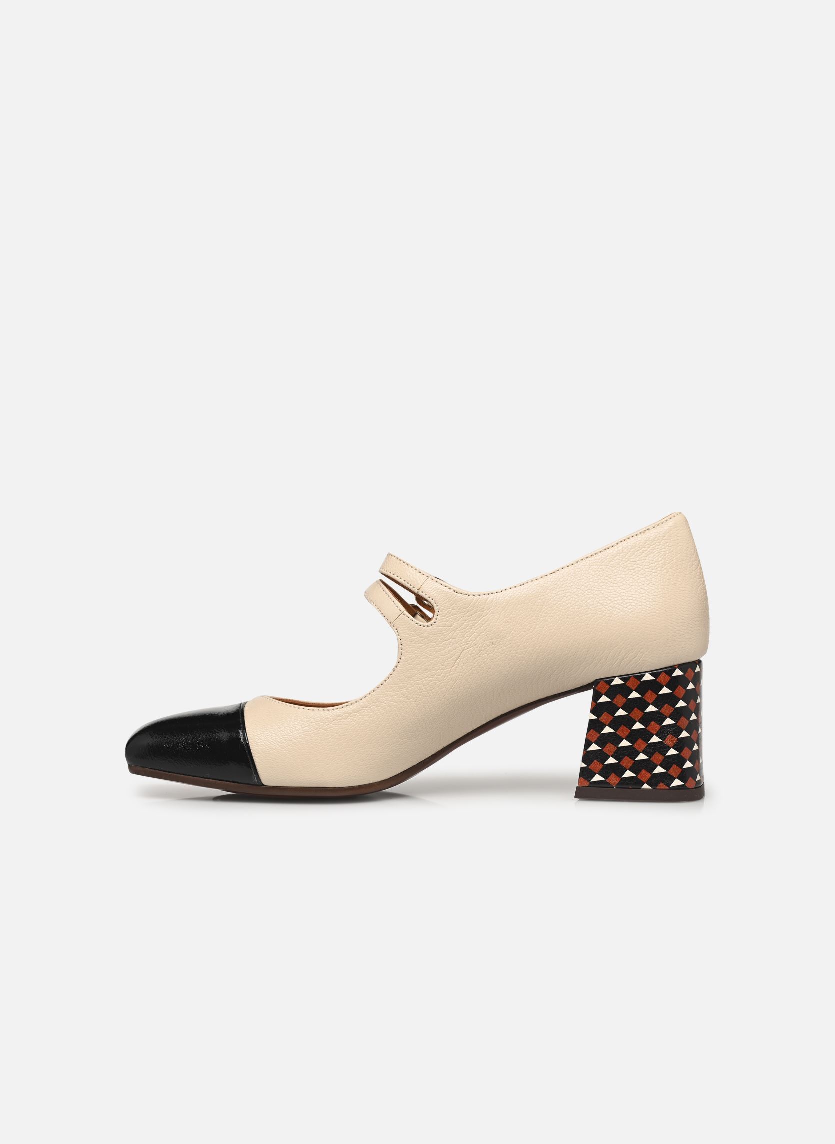 Slingback pumps VOLCANO47 dames wit Chie Mihara Slingback pumps VOLCANO47 dames wit SUCRE NEGRO KIMERA LECHE TIMBA