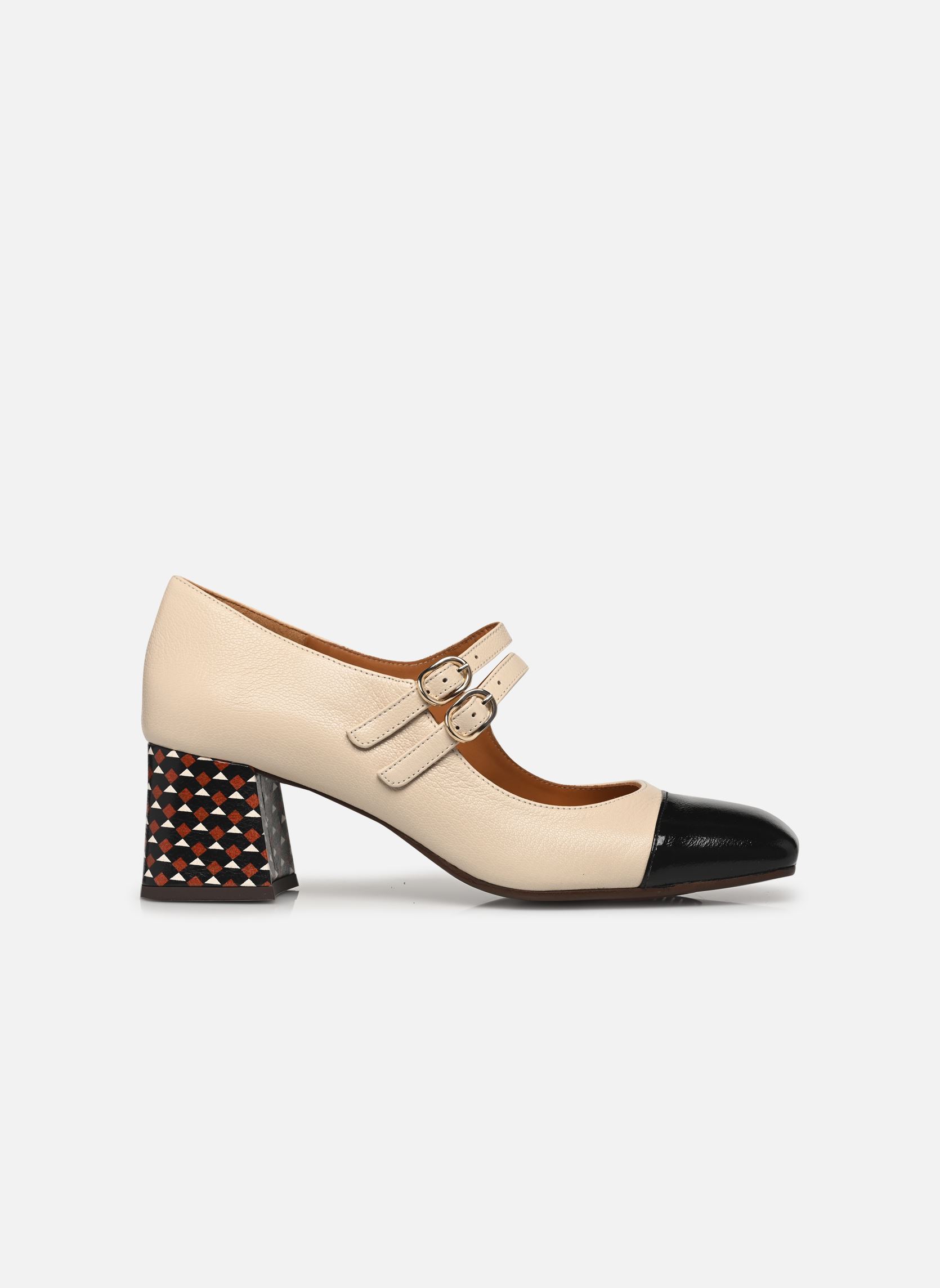 Slingback pumps VOLCANO47 dames wit Chie Mihara Slingback pumps VOLCANO47 dames wit SUCRE NEGRO KIMERA LECHE TIMBA