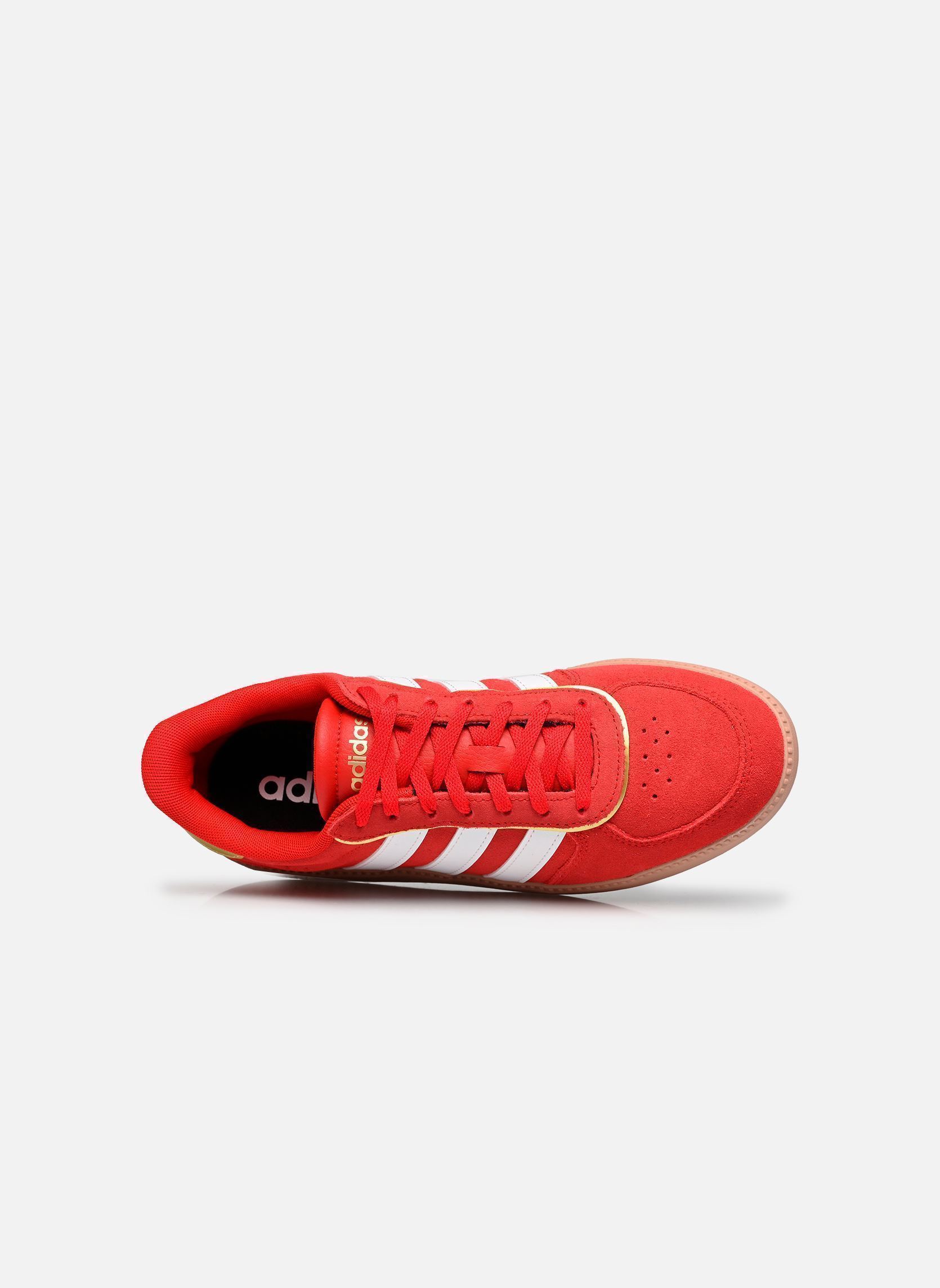 Baskets basses BREAKNET SLEEK J fille rouge adidas sportswear Baskets basses BREAKNET SLEEK J fille rouge BETTER SCARLET