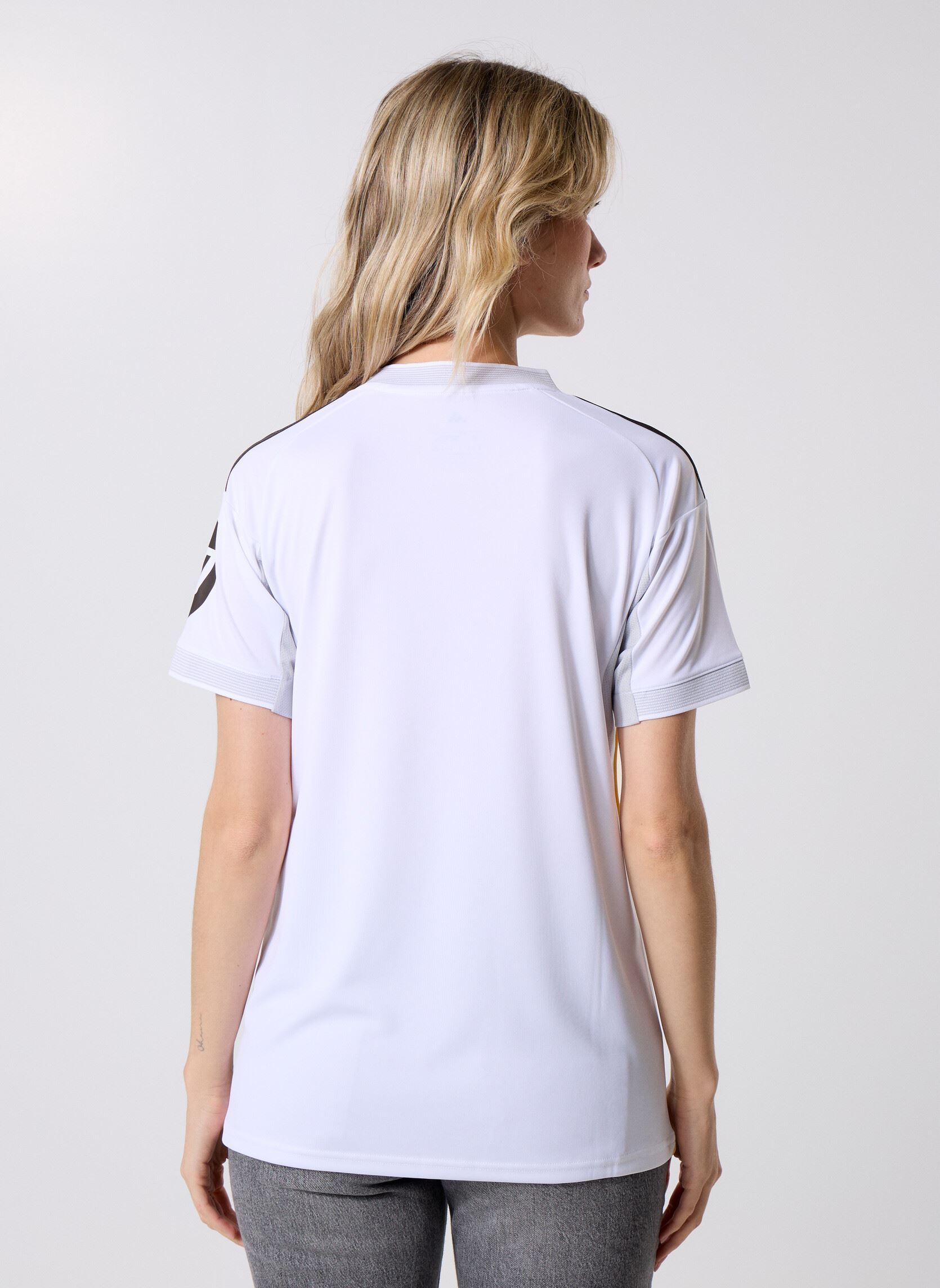 Kurzarm-T-Shirts REAL H JSY W damen weiß adidas sportswear Kurzarm-T-Shirts REAL H JSY W damen weiß WHITE