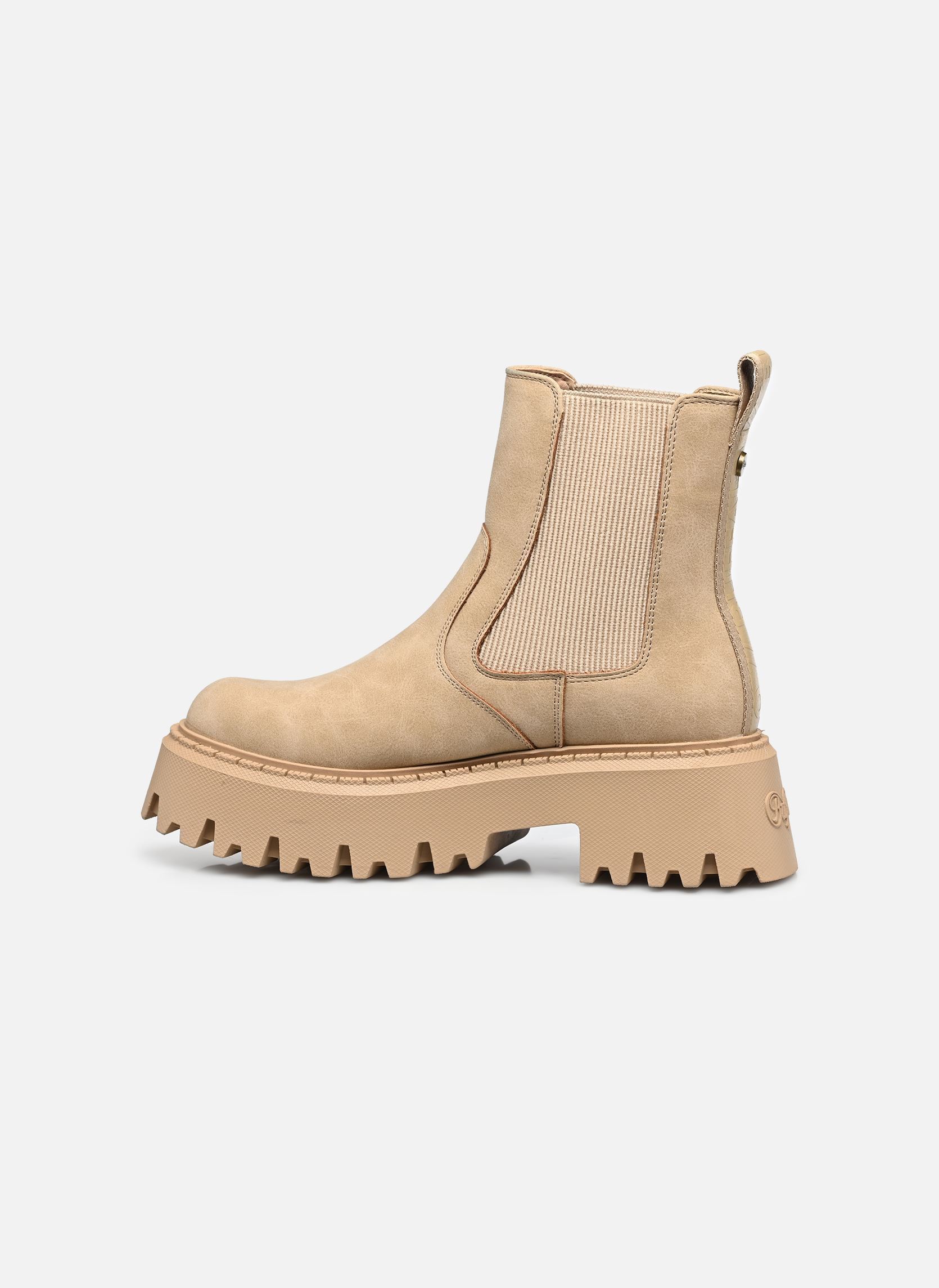 Bottines et boots Aspen Chelsea femme beige Buffalo Bottines et boots Aspen Chelsea femme beige BROWN