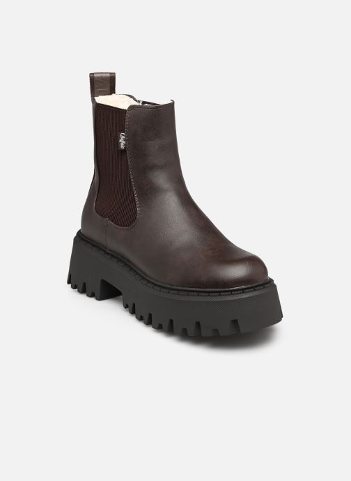 Buffalo Bottines basses Aspen Chelsea Warm femme marron