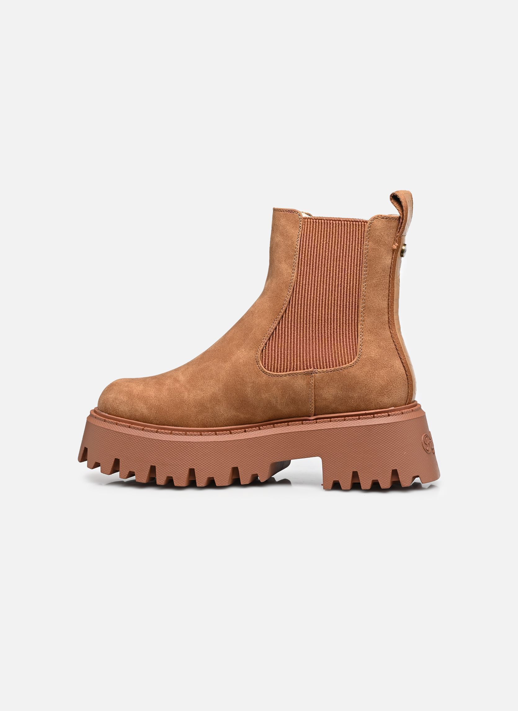 Bottines basses Aspen Chelsea Warm femme marron Buffalo Bottines basses Aspen Chelsea Warm femme marron COGNAC