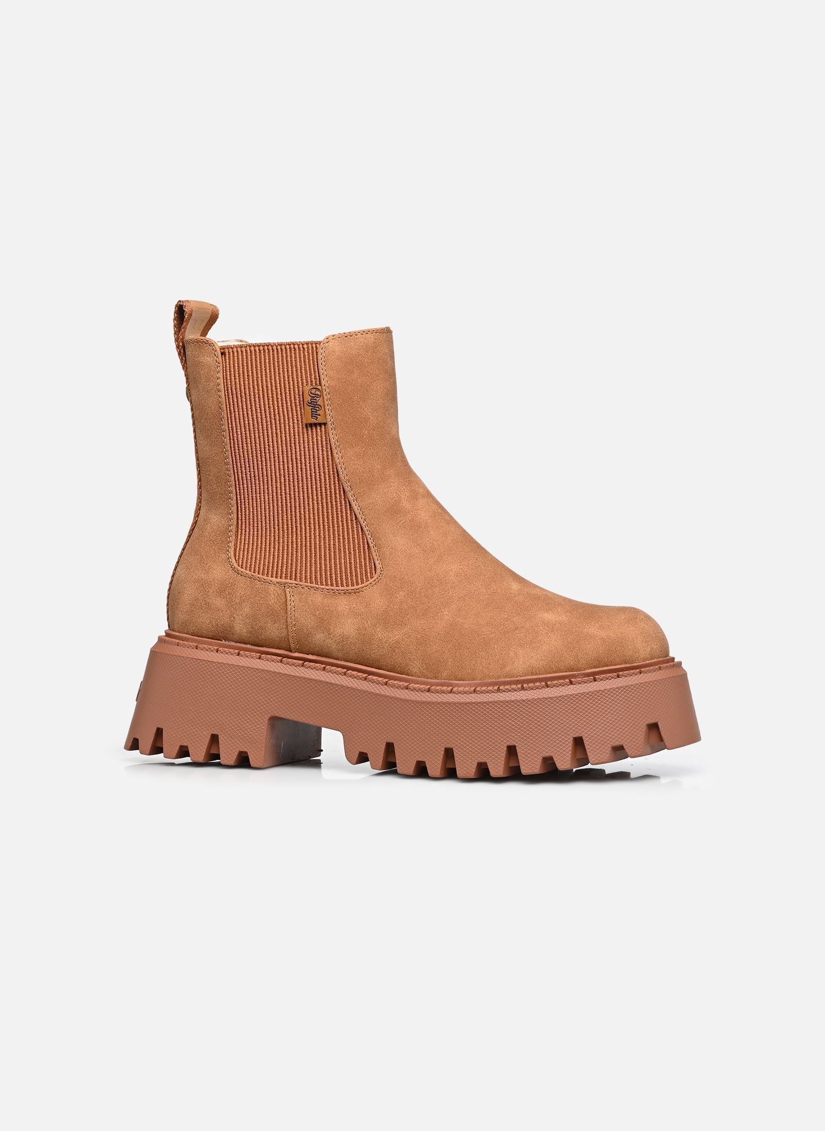 Bottines basses Aspen Chelsea Warm femme marron Buffalo Bottines basses Aspen Chelsea Warm femme marron COGNAC
