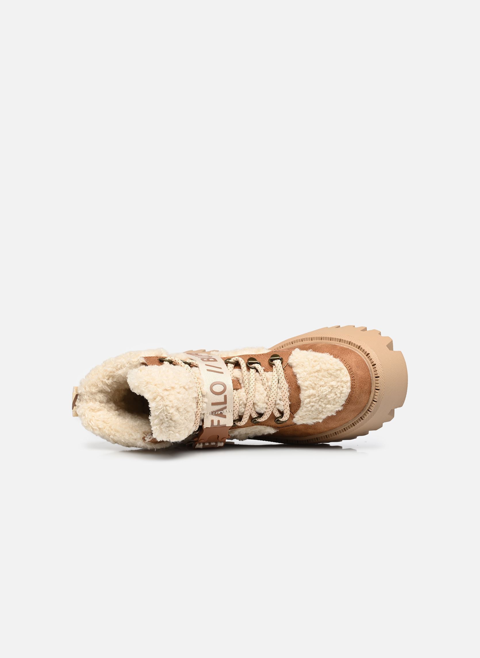 Geschnürte Stiefeletten Aspen Com Mid Warm damen braun Buffalo Geschnürte Stiefeletten Aspen Com Mid Warm damen braun BEIGE/COGNAC