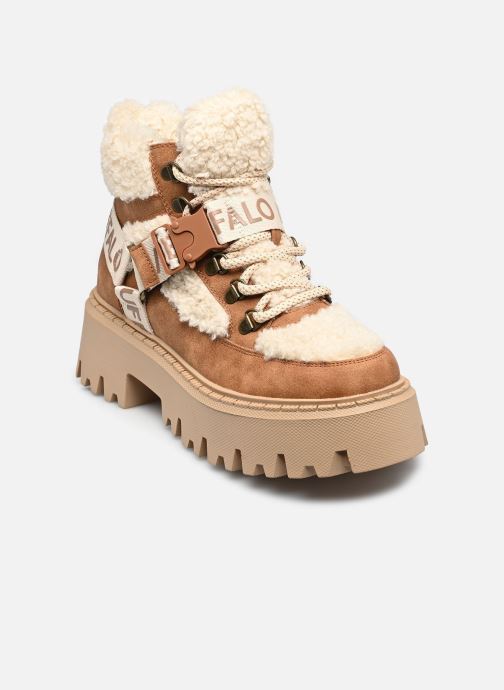 Buffalo Bottines à lacets Aspen Com Mid Warm femme marron