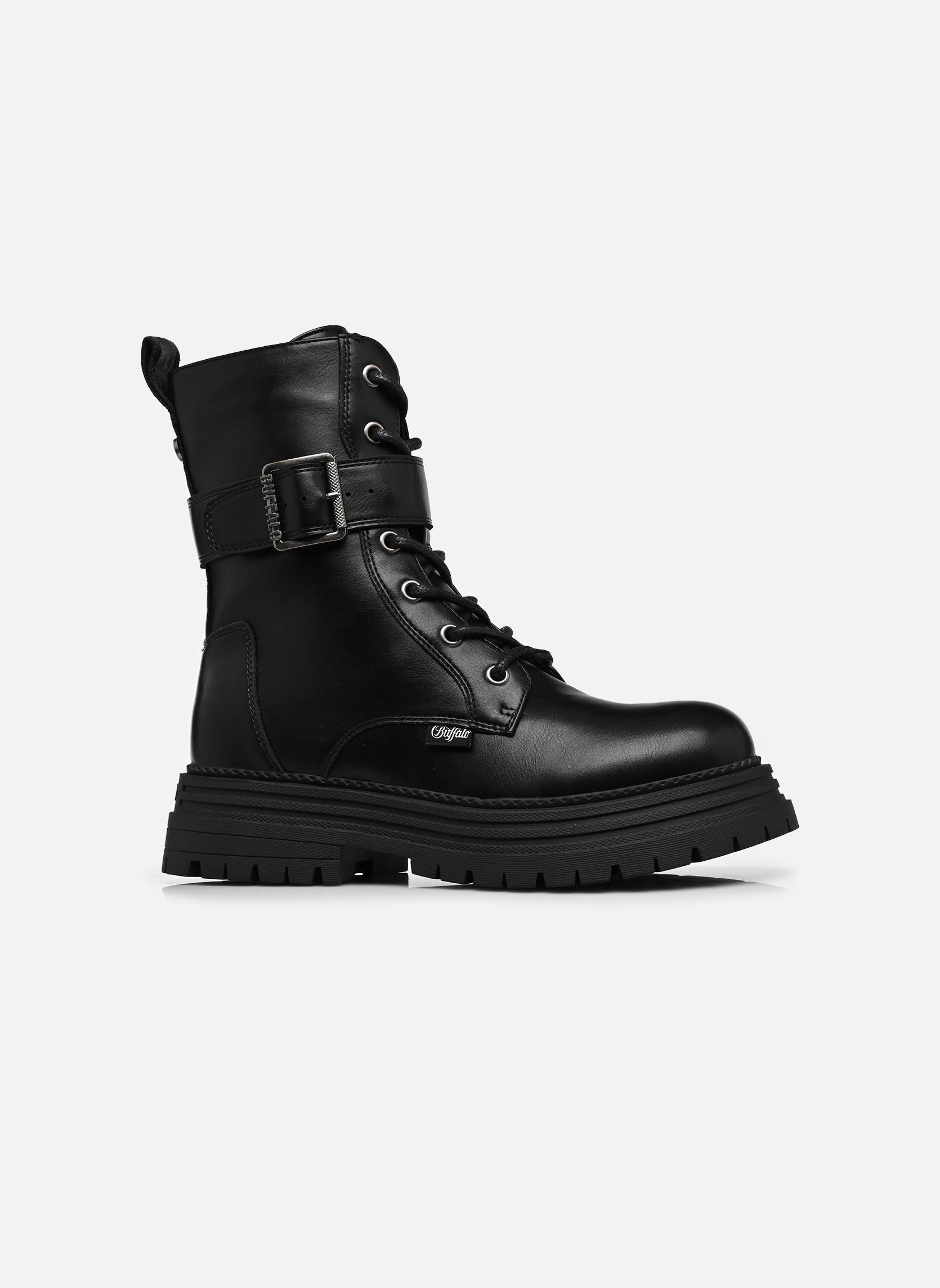 Veterlaarsjes Lennox Lace Up Mid dames zwart Buffalo Veterlaarsjes Lennox Lace Up Mid dames zwart Black