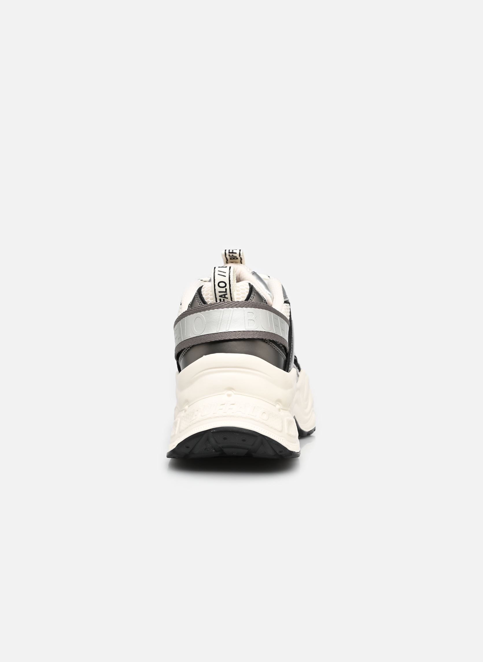 Sleehak sneakers Yuno dames wit Buffalo Sleehak sneakers Yuno dames wit CREAM/SILVER/PEWTER