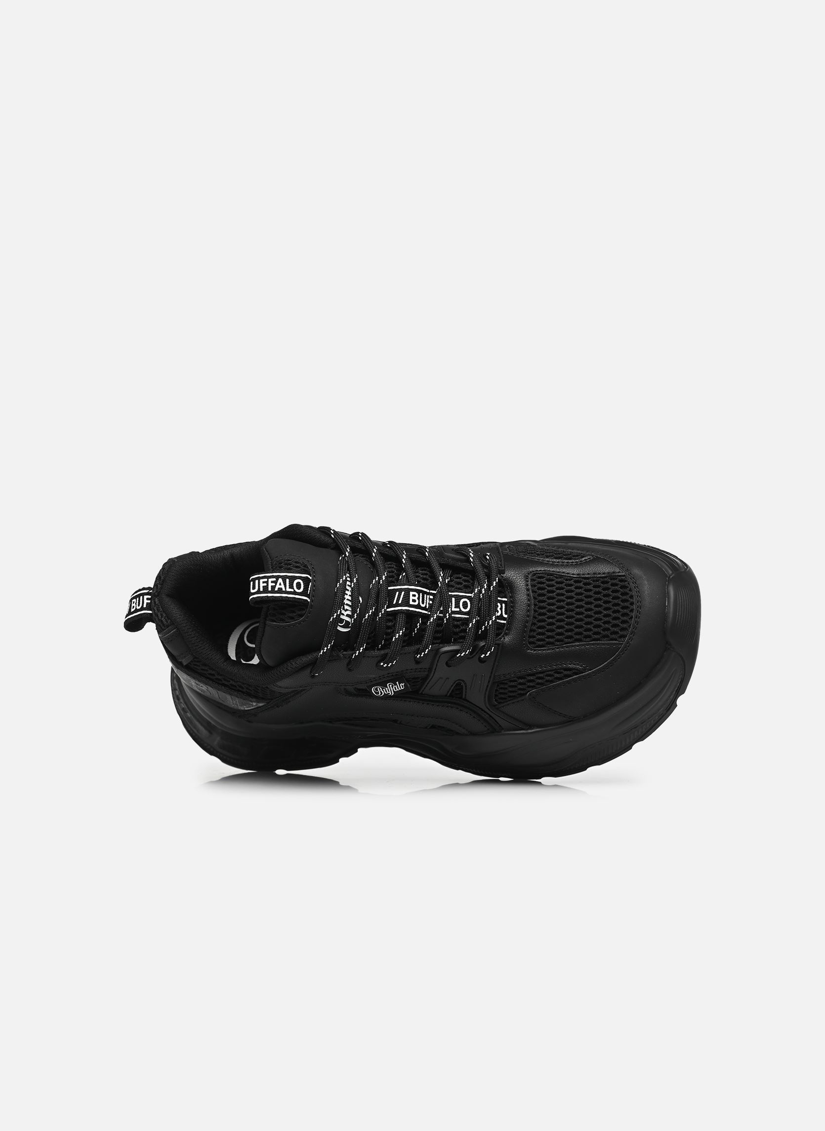Baskets compensées Yuno femme noir Buffalo Baskets compensées Yuno femme noir BLACK