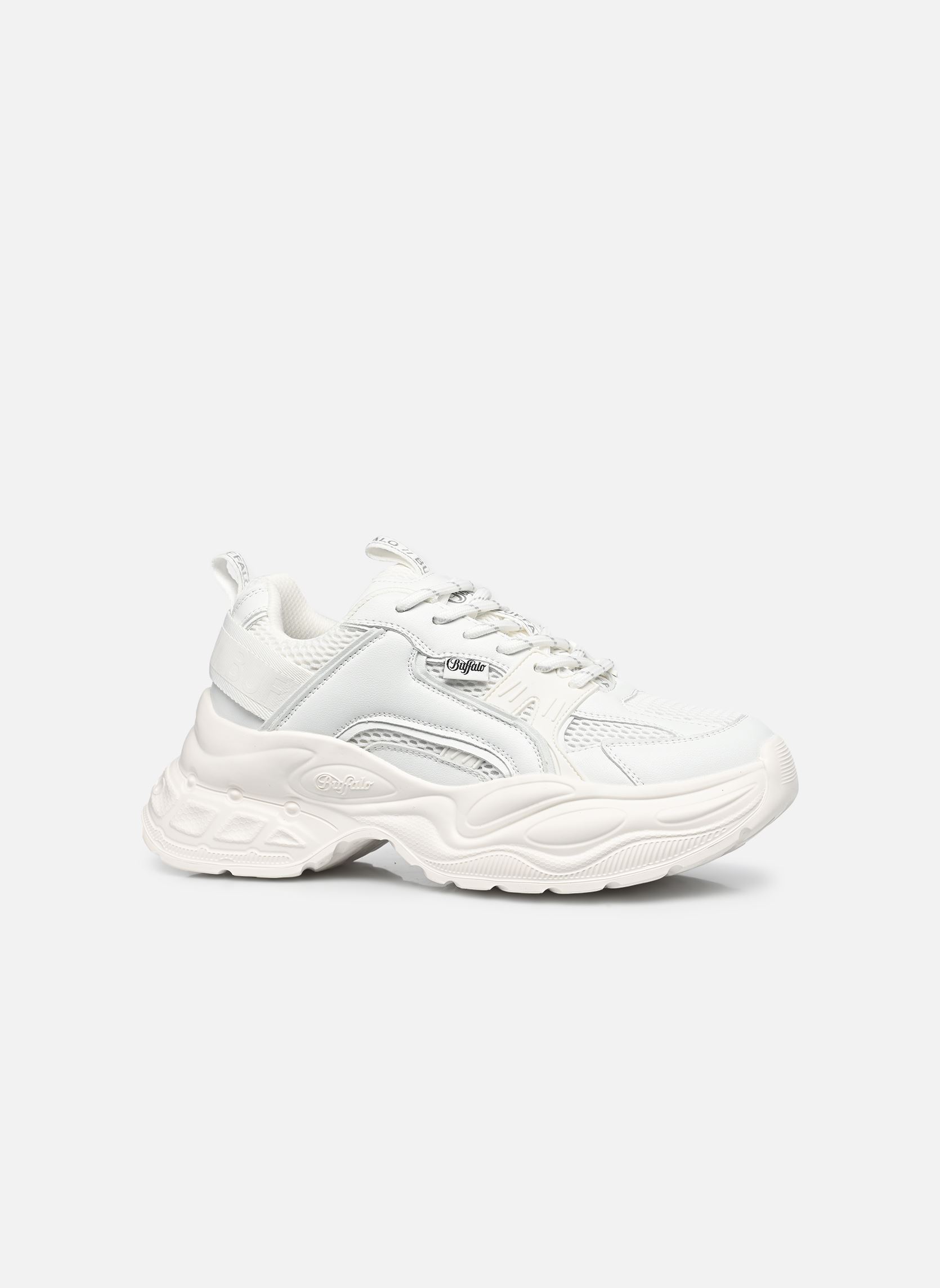 Baskets compensées Yuno femme blanc Buffalo Baskets compensées Yuno femme blanc WHITE
