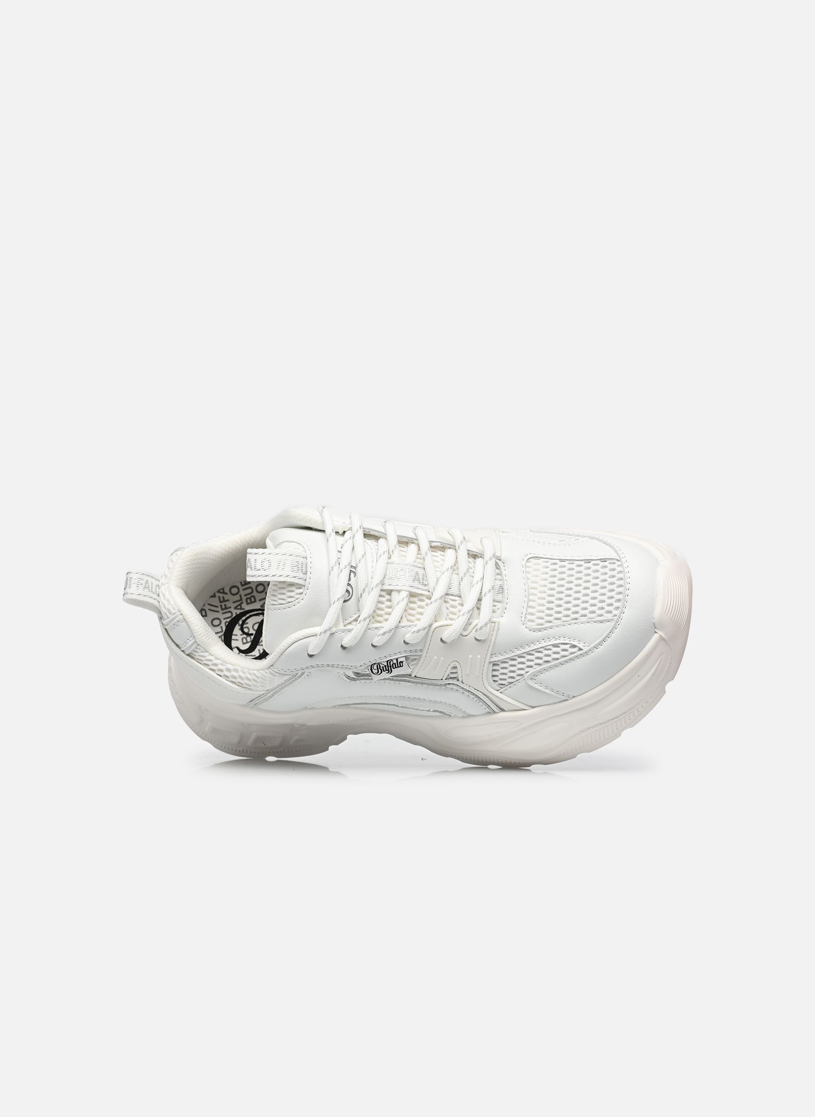 Baskets compensées Yuno femme blanc Buffalo Baskets compensées Yuno femme blanc WHITE