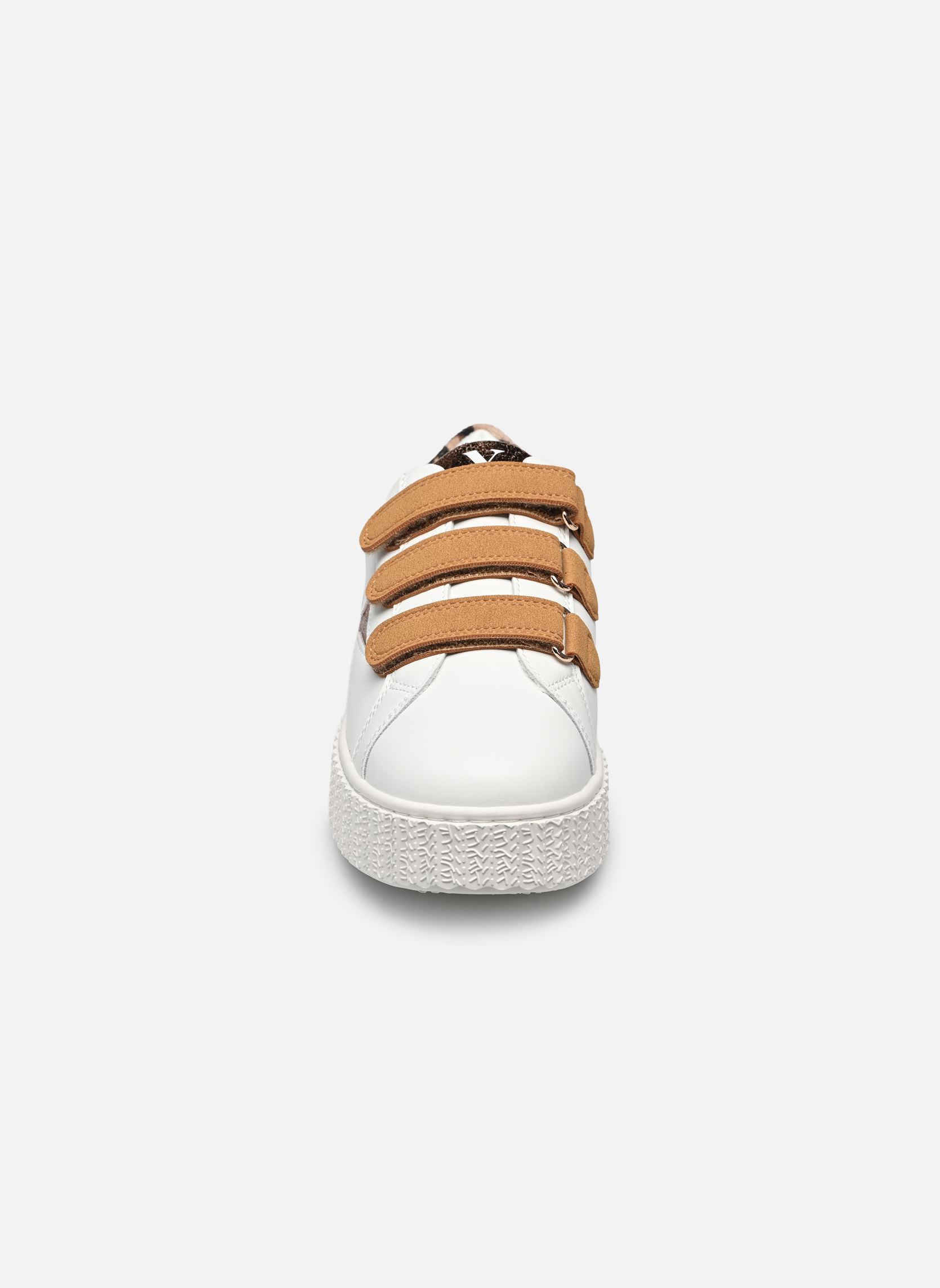 Baskets Delia femme blanc Vanessa Wu Baskets Delia femme blanc Camel