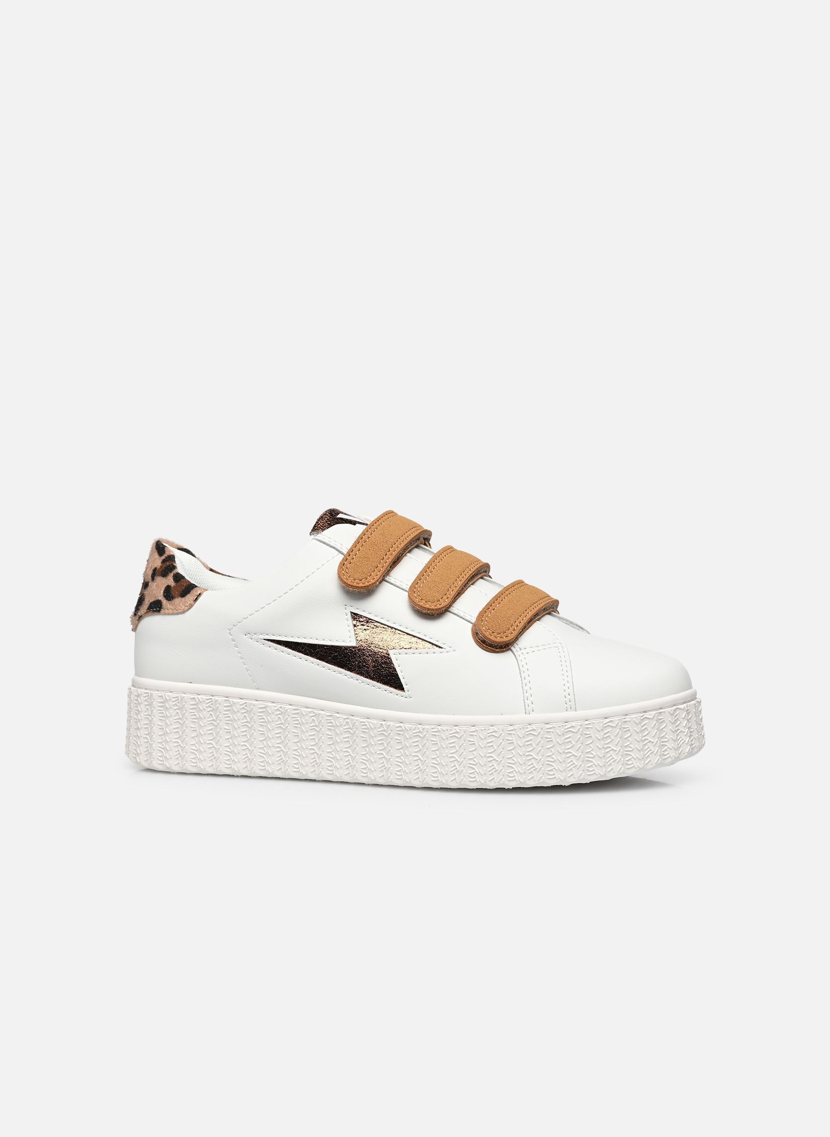 Baskets Delia femme blanc Vanessa Wu Baskets Delia femme blanc Camel