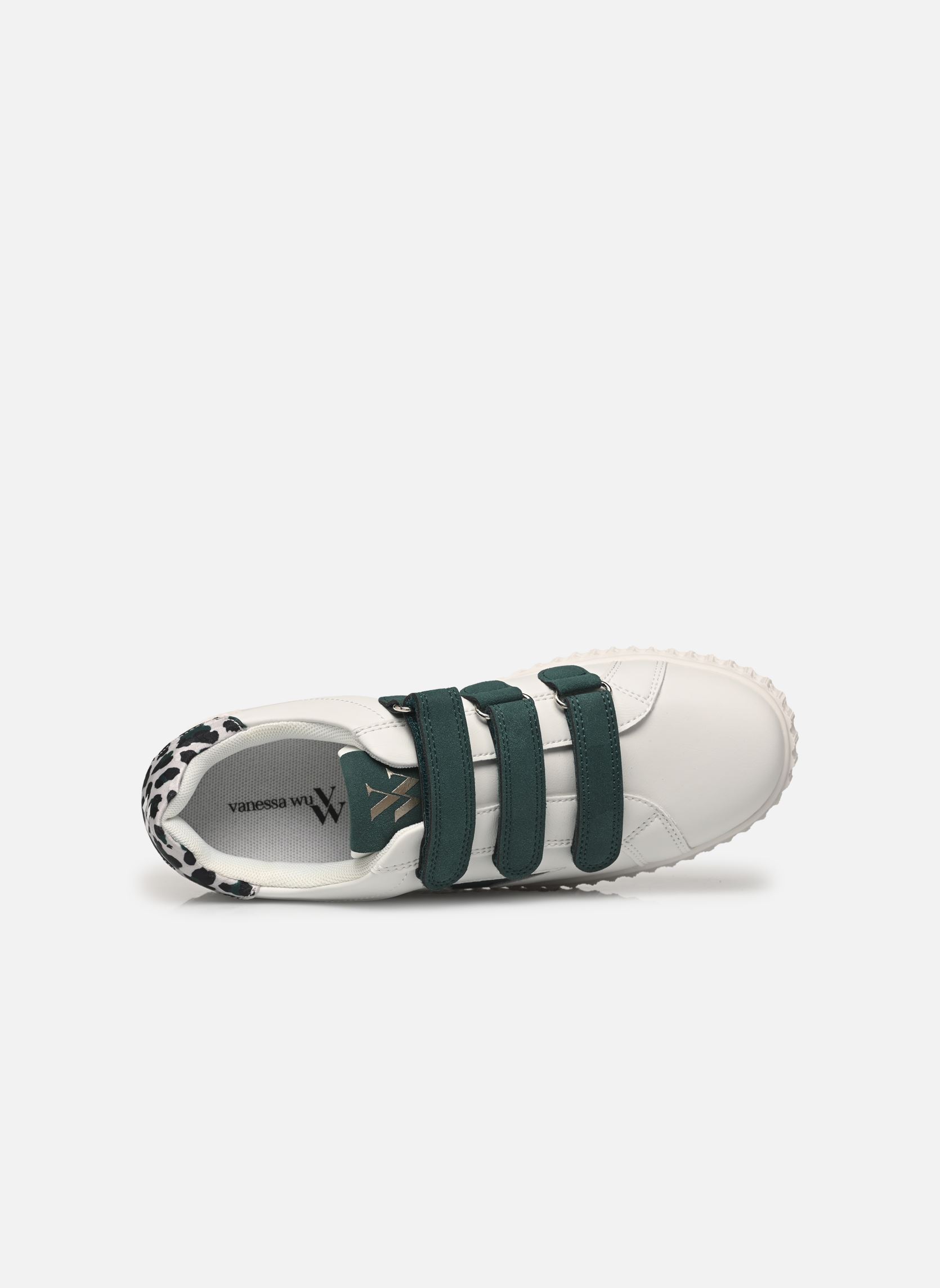 Baskets Delia femme blanc Vanessa Wu Baskets Delia femme blanc Vert