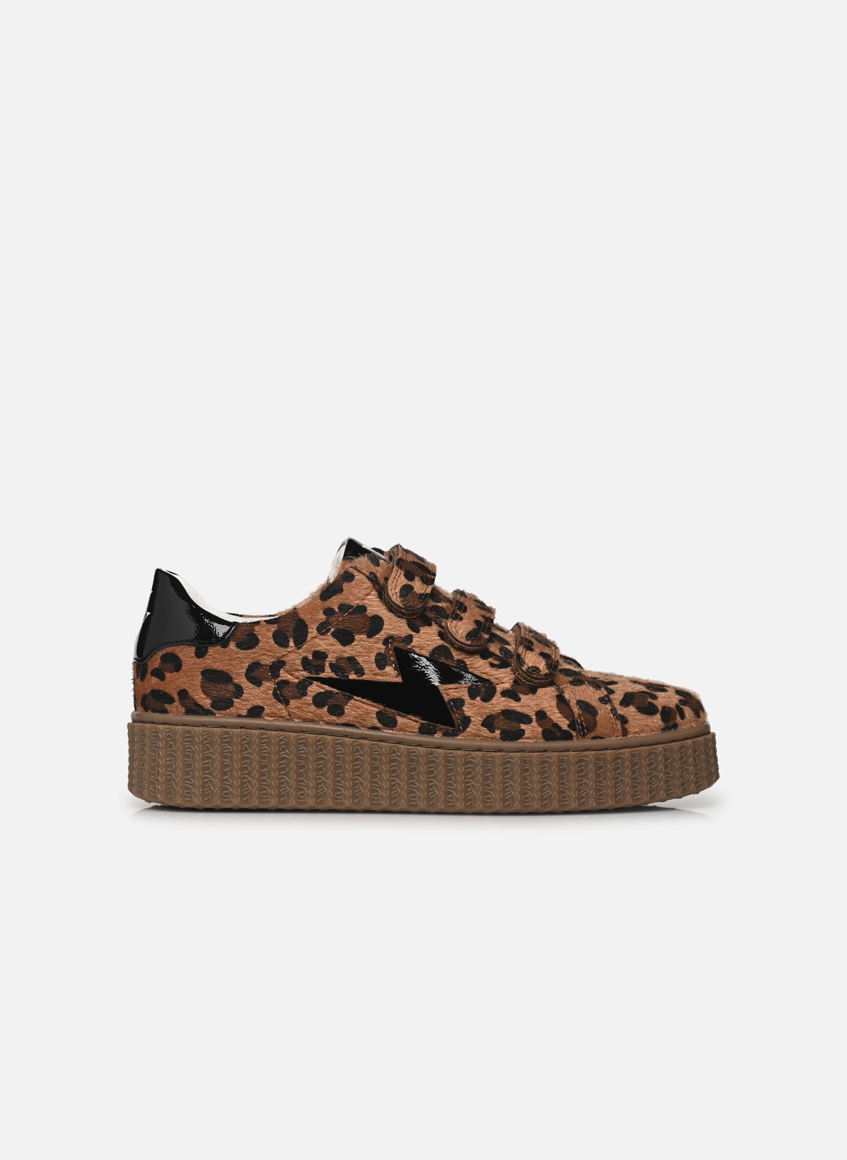 Baskets Odelia femme multicolore Vanessa Wu Baskets Odelia femme multicolore Camel leopard
