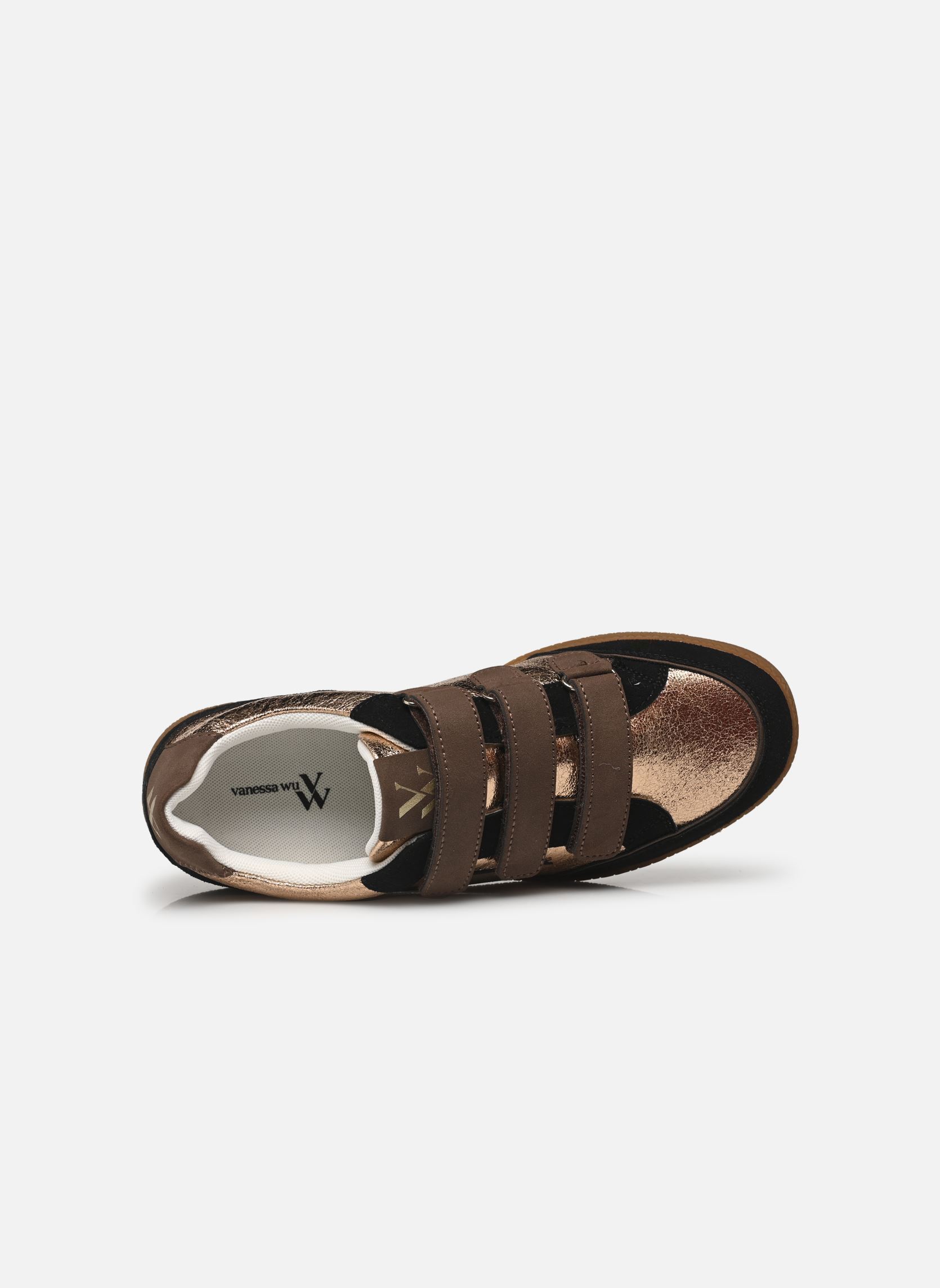 Niedrige Sneaker Osana damen gold und bronze Vanessa Wu Niedrige Sneaker Osana damen gold und bronze Chocolat