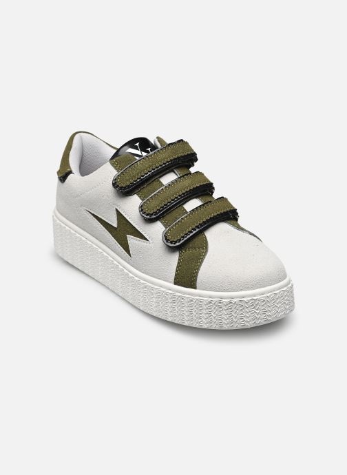 Vanessa Wu Baskets basses Xenia femme gris