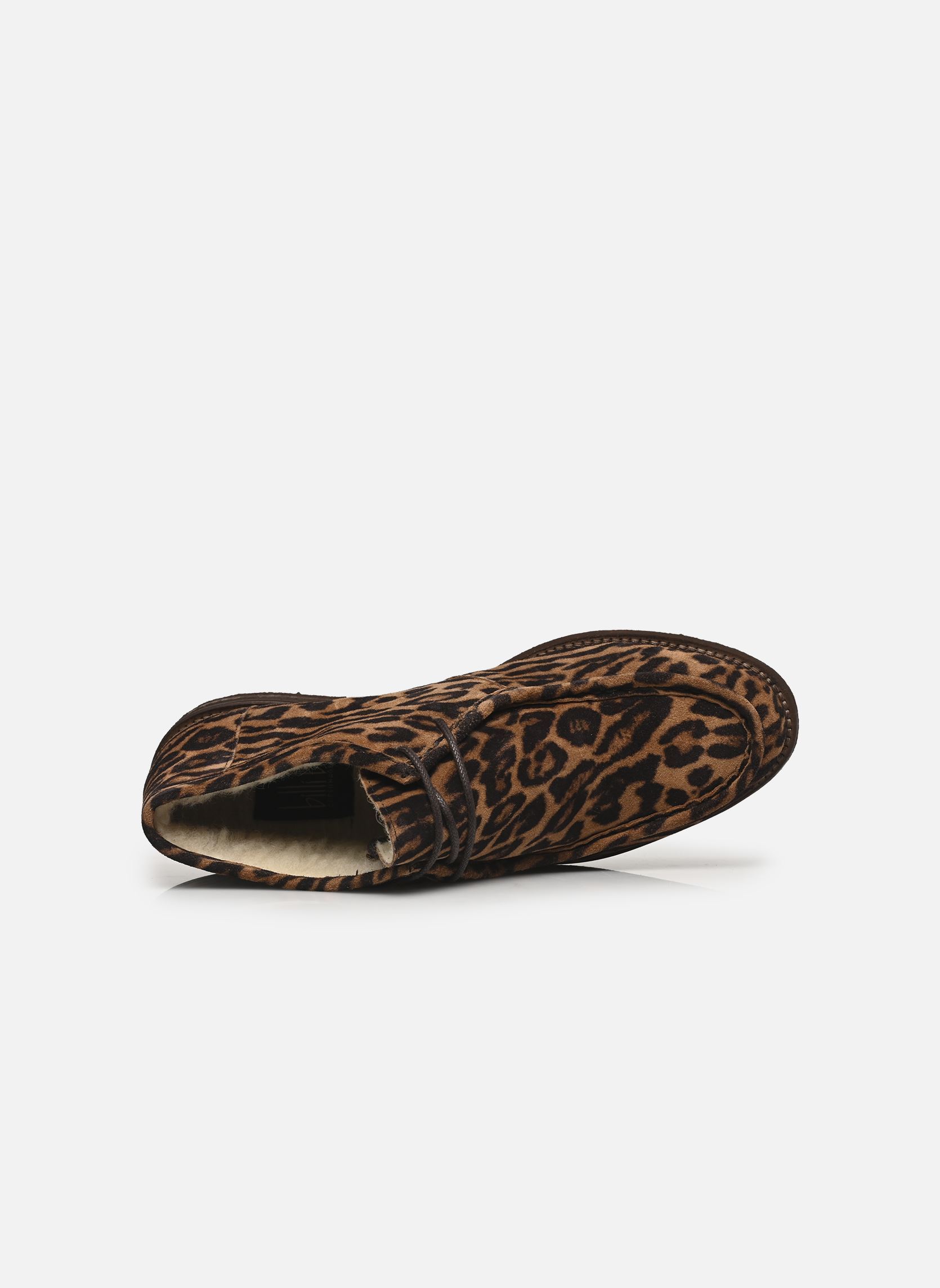 Derbies A17025 femme marron Billi Bi Derbies A17025 femme marron Leopardo cuoio suede warm lini