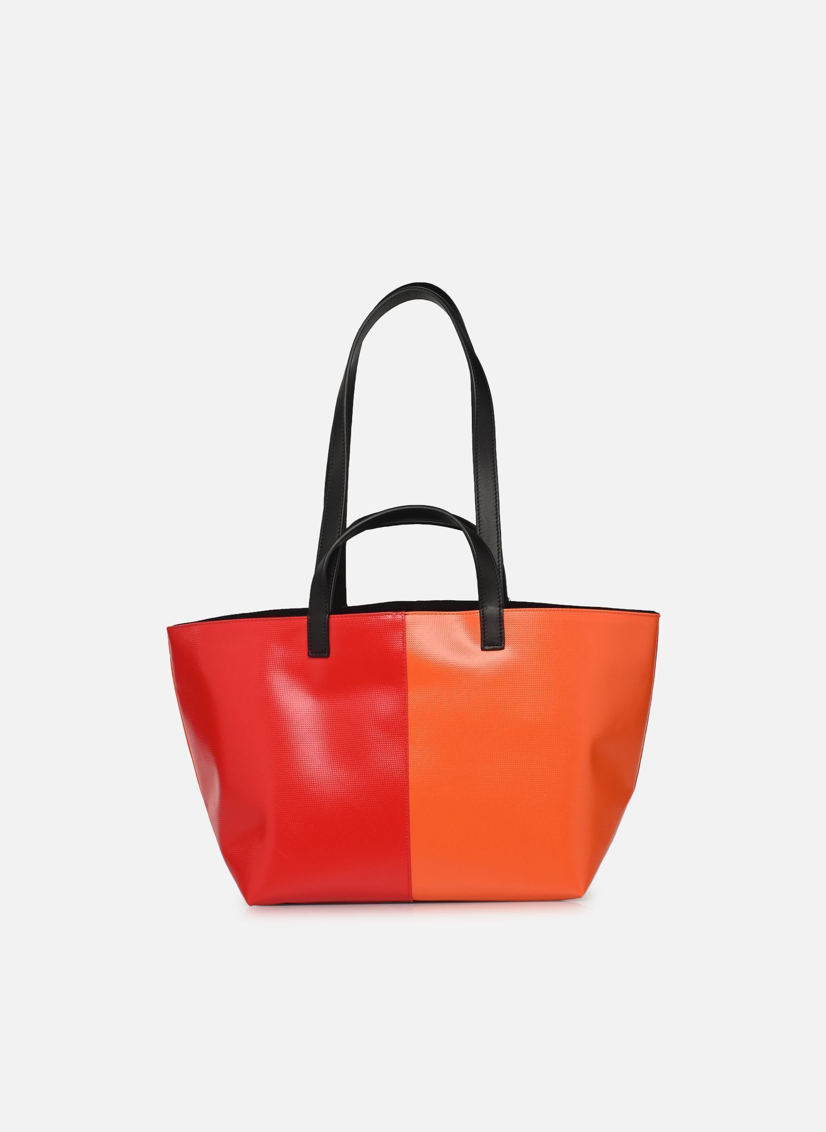 Grote winkelzak Pratique Zippé Small dames rood CAHU Grote winkelzak Pratique Zippé Small dames rood RED/ORANGE