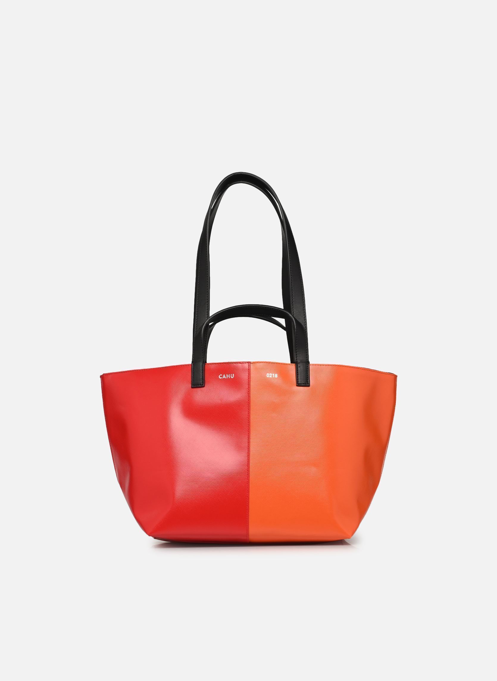Grote winkelzak Pratique Zippé Small dames rood CAHU Grote winkelzak Pratique Zippé Small dames rood RED/ORANGE