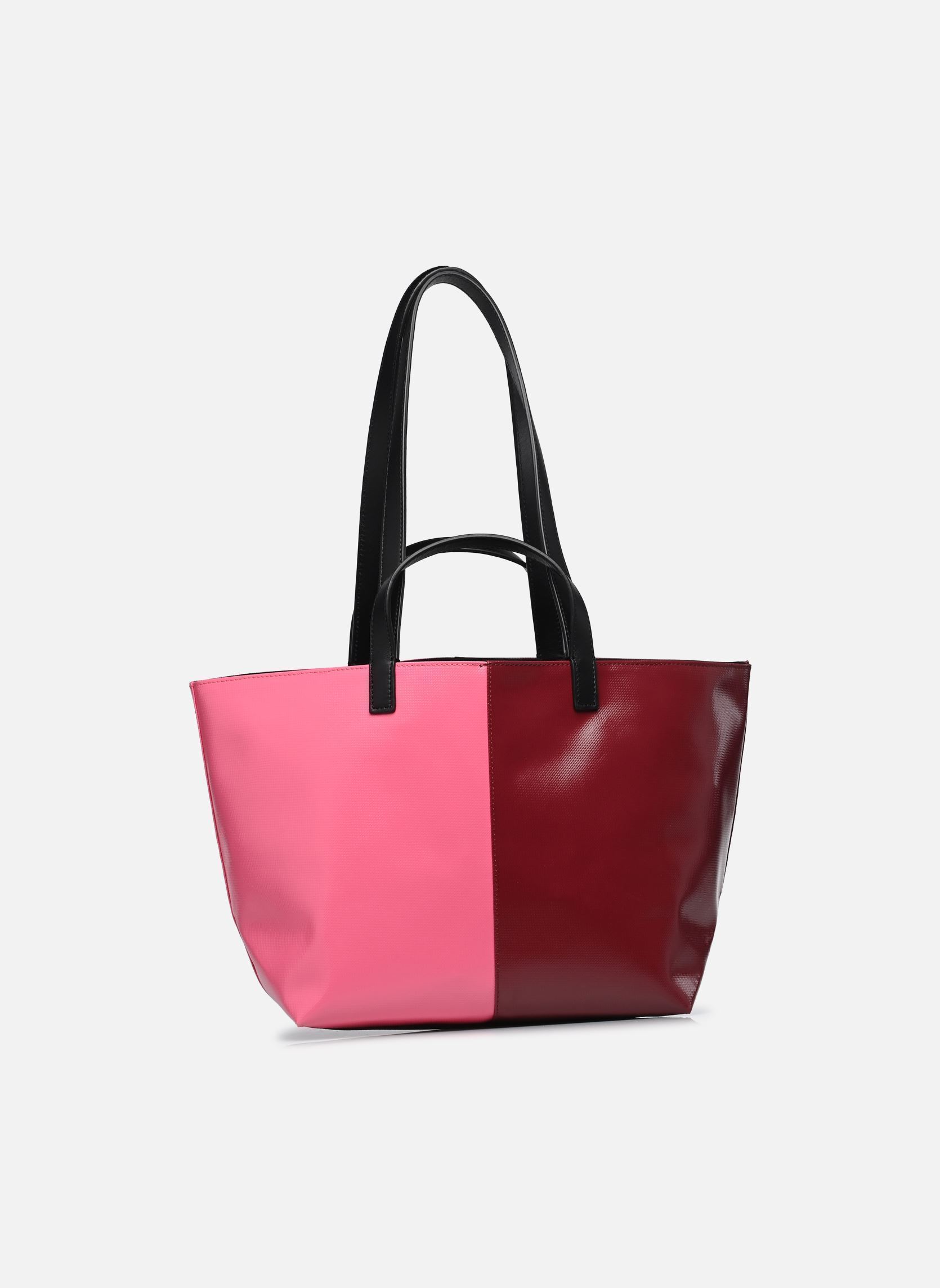 Borsa da spiaggia Pratique Zippé Small donna bordeaux CAHU Borsa da spiaggia Pratique Zippé Small donna bordeaux BURGUNDY/LIGHT PINK