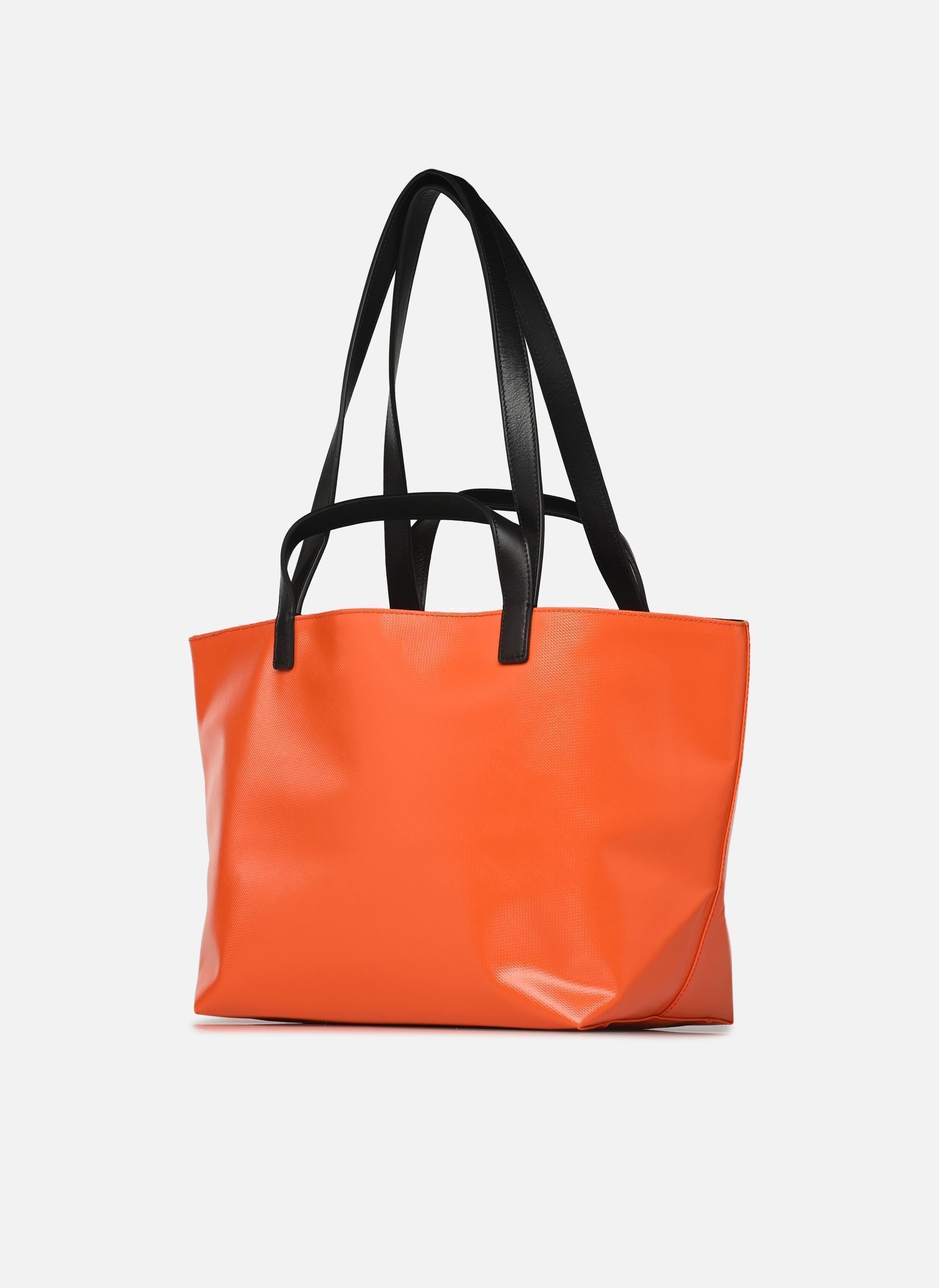 Borsa da spiaggia Pratique Zippé Small Orange - Noire donna arancione CAHU Borsa da spiaggia Pratique Zippé Small Orange - Noire donna arancione Orange