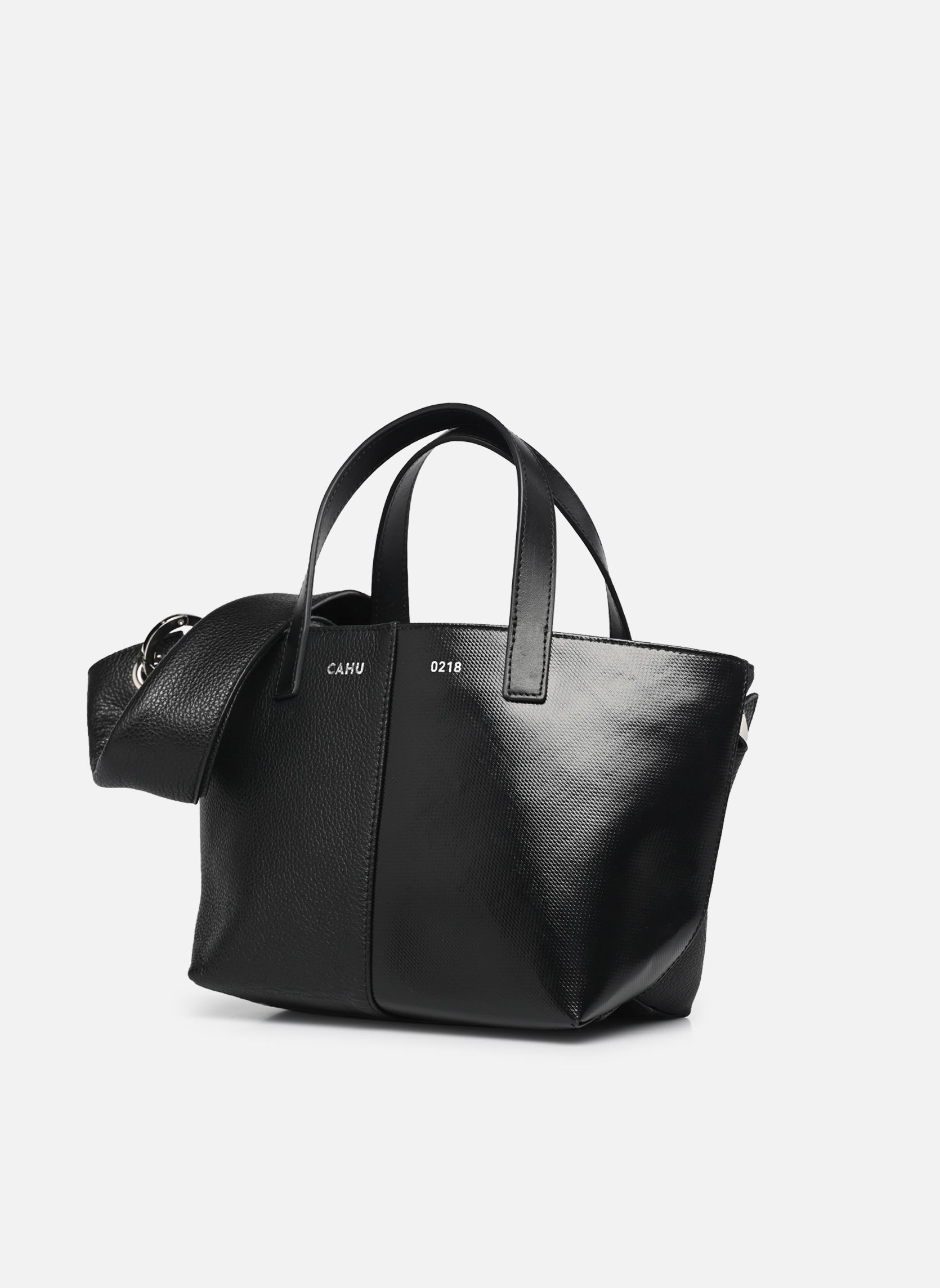 Grote winkelzak Pratique XS Cuir dames zwart CAHU Grote winkelzak Pratique XS Cuir dames zwart Black/black