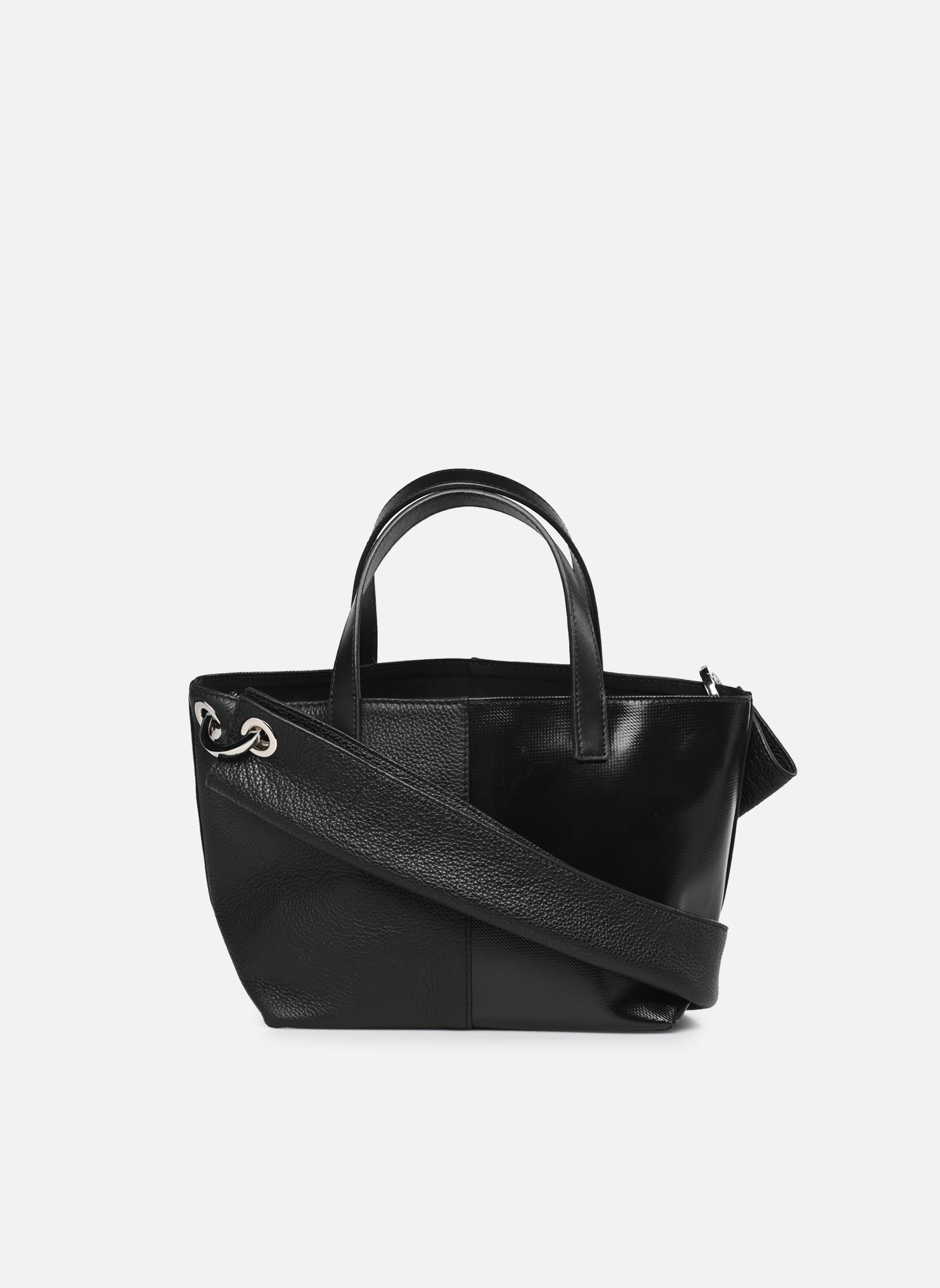 Grote winkelzak Pratique XS Cuir dames zwart CAHU Grote winkelzak Pratique XS Cuir dames zwart Black/black