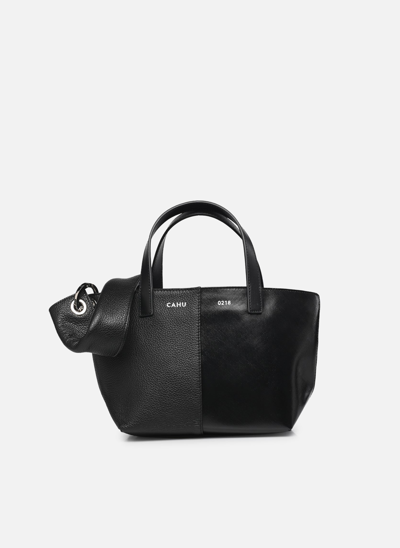 Grote winkelzak Pratique XS Cuir dames zwart CAHU Grote winkelzak Pratique XS Cuir dames zwart Black/black