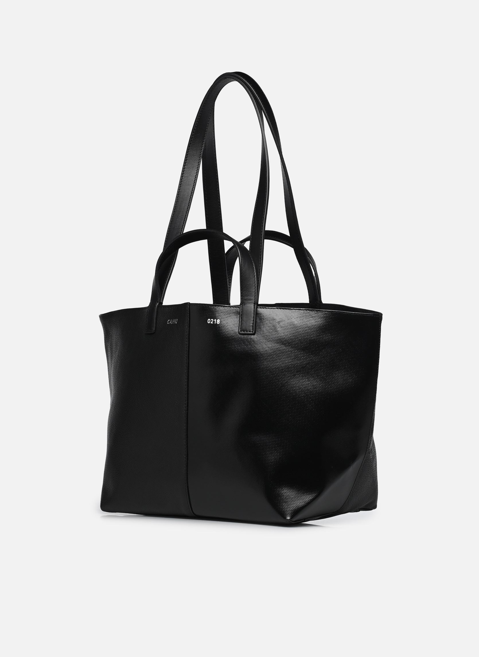 Grote winkelzak Pratique Cuir Small dames zwart CAHU Grote winkelzak Pratique Cuir Small dames zwart Black/black