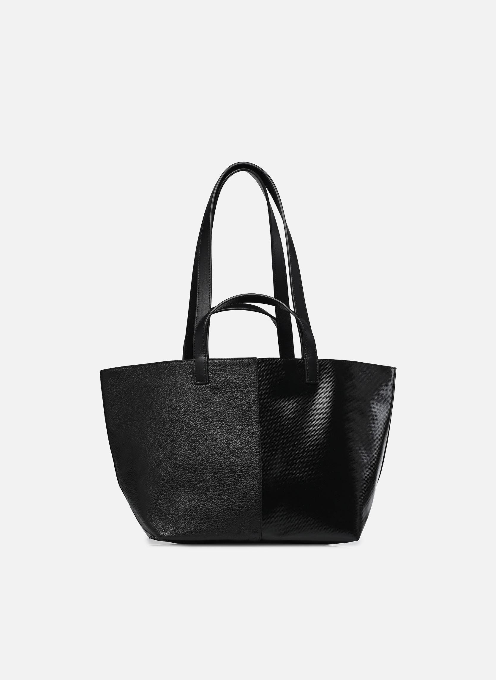 Grote winkelzak Pratique Cuir Small dames zwart CAHU Grote winkelzak Pratique Cuir Small dames zwart Black/black