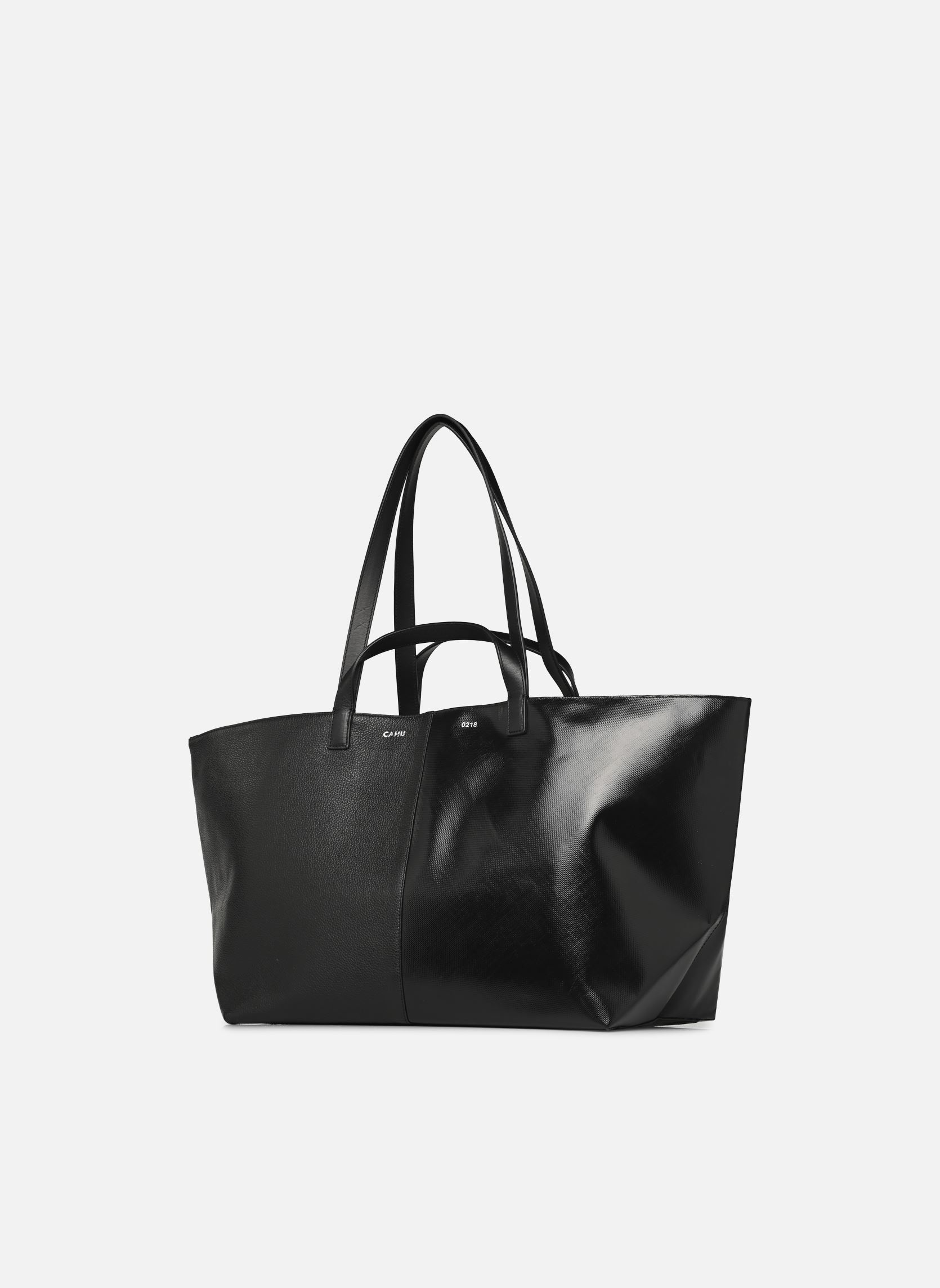 Shopper Pratique Cuir Medium damen schwarz CAHU Shopper Pratique Cuir Medium damen schwarz Black/black