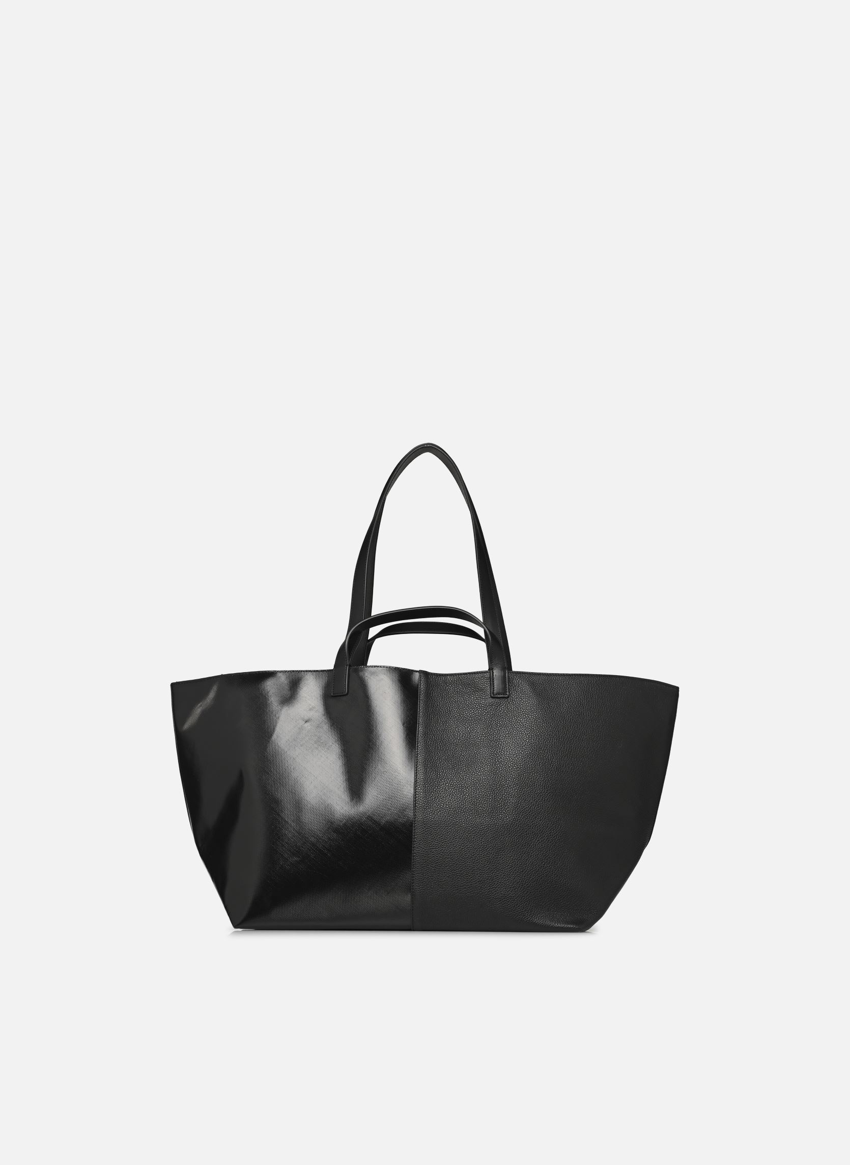 Shopper Pratique Cuir Medium damen schwarz CAHU Shopper Pratique Cuir Medium damen schwarz Black/black