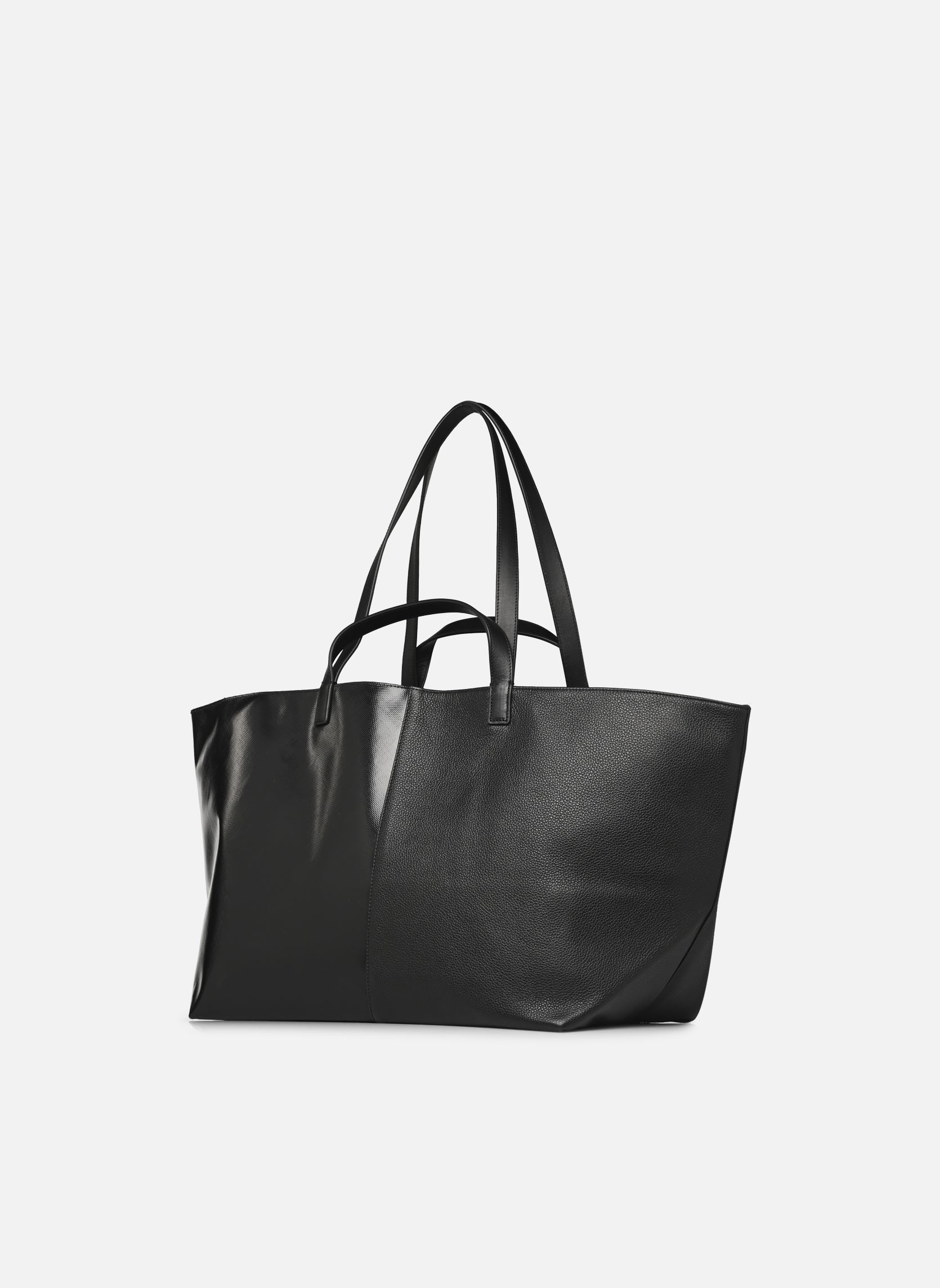 Shopper Pratique Cuir Medium damen schwarz CAHU Shopper Pratique Cuir Medium damen schwarz Black/black