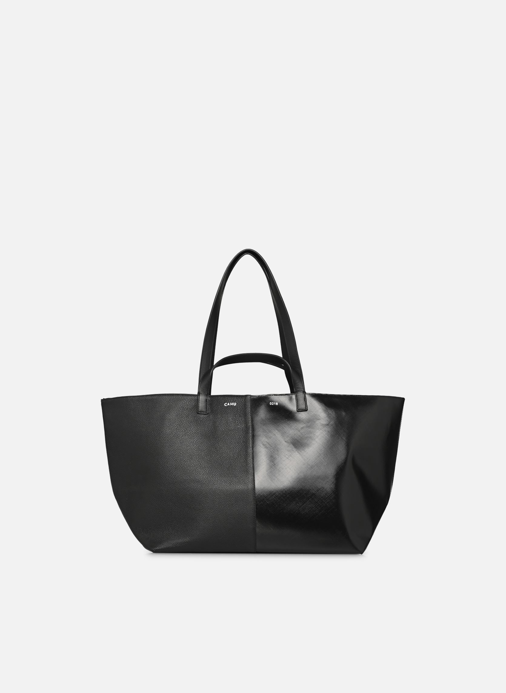 Shopper Pratique Cuir Medium damen schwarz CAHU Shopper Pratique Cuir Medium damen schwarz Black/black
