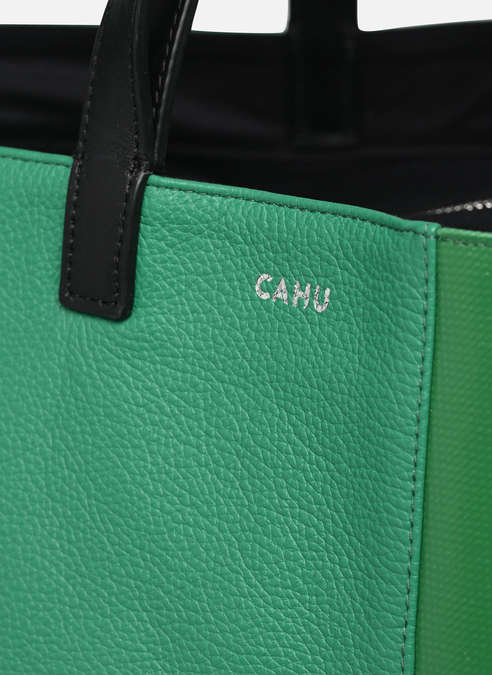 Grote winkelzak Pratique Cuir Medium dames groen CAHU Grote winkelzak Pratique Cuir Medium dames groen DARK GREEN/DARK GREEN