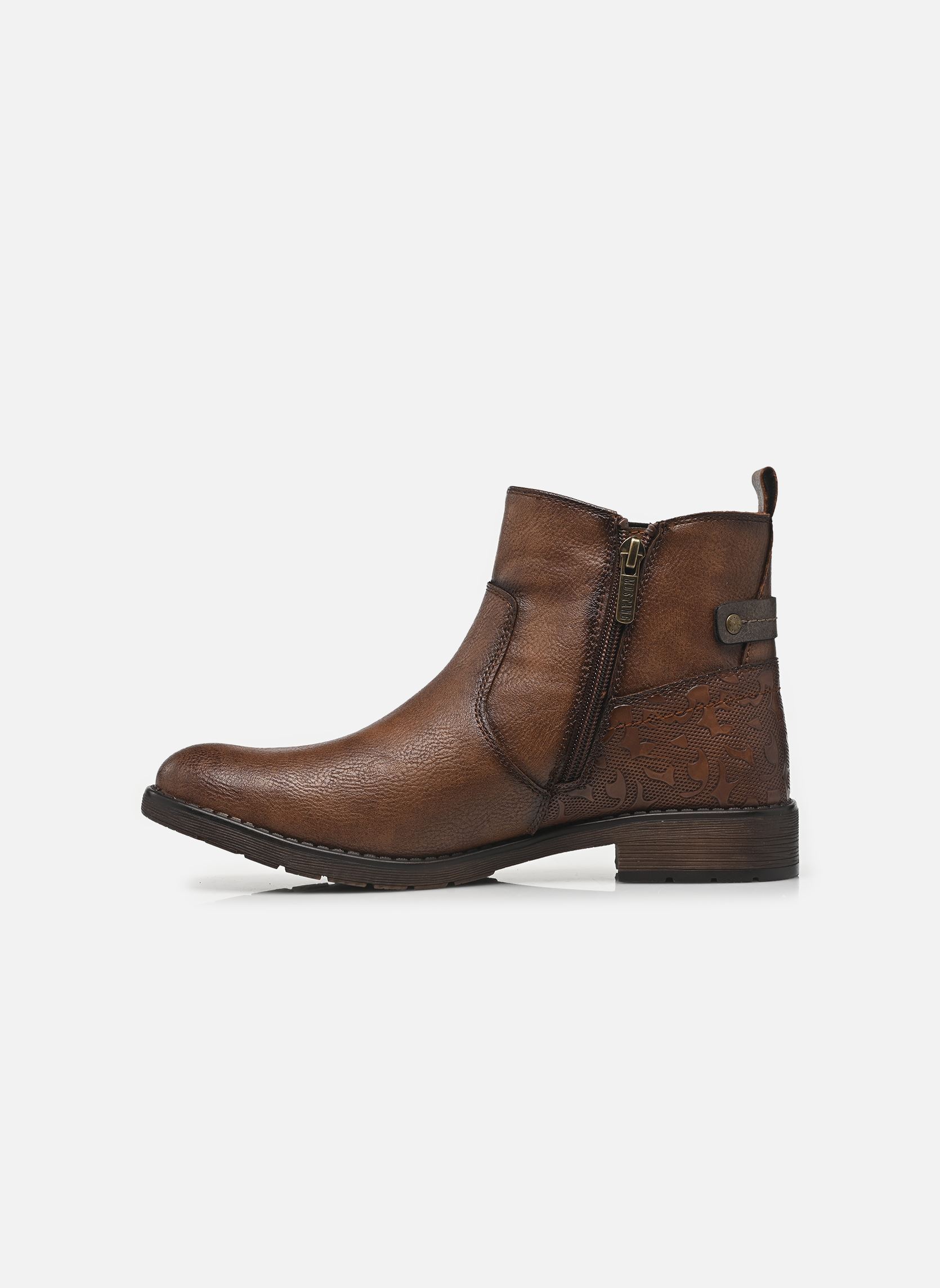 Enkellaarzen en boots 15M0052002 dames bruin Mustang shoes Enkellaarzen en boots 15M0052002 dames bruin COGNAC