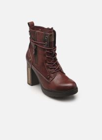Bottines à lacets 15M0142001 femme bordeaux