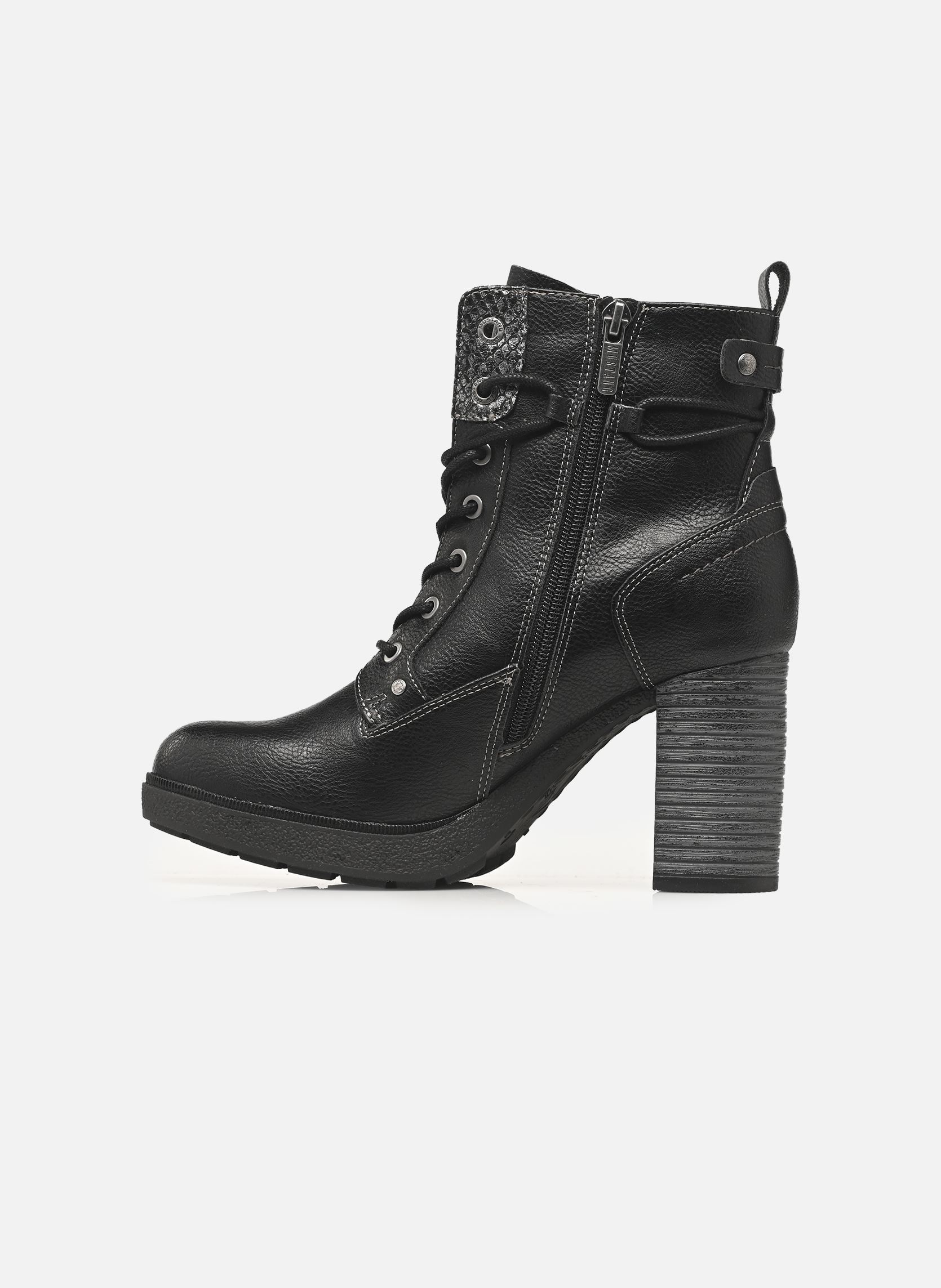 Geschnürte Stiefeletten 15M0142001 damen schwarz Mustang shoes Geschnürte Stiefeletten 15M0142001 damen schwarz BLACK