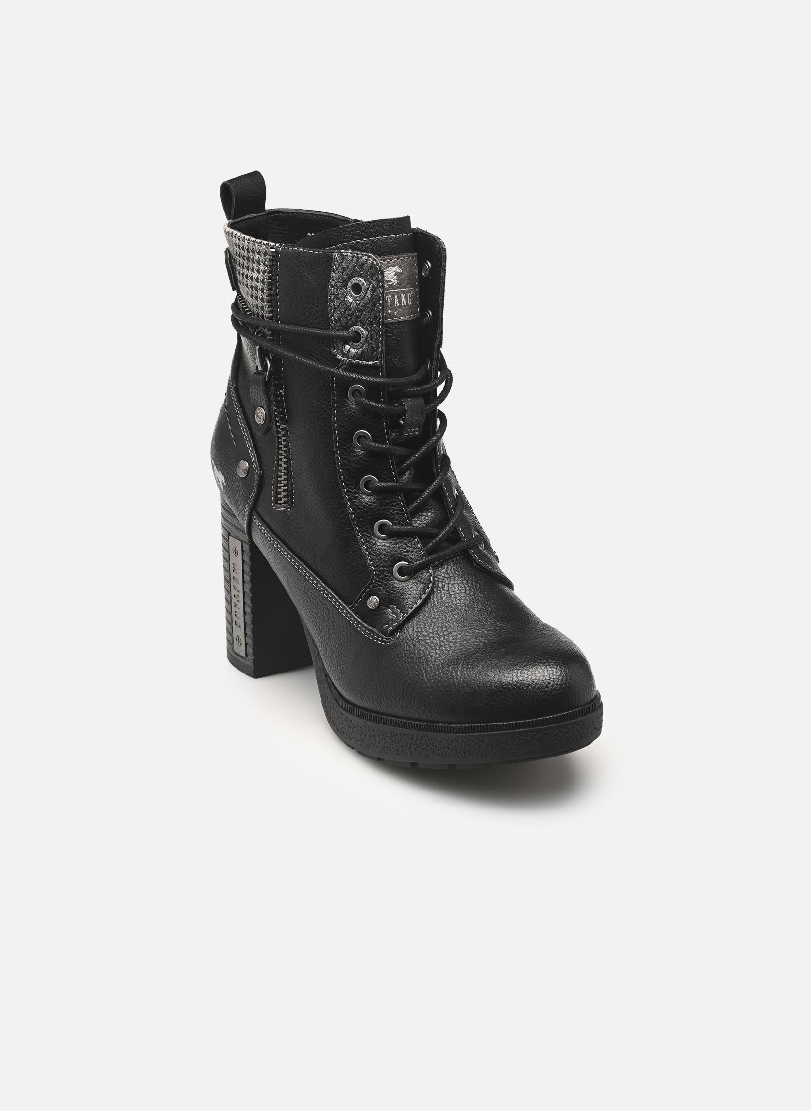Mustang enkellaarzen voor dames 15M0082001, grootte:37 EU, kleur:Wit