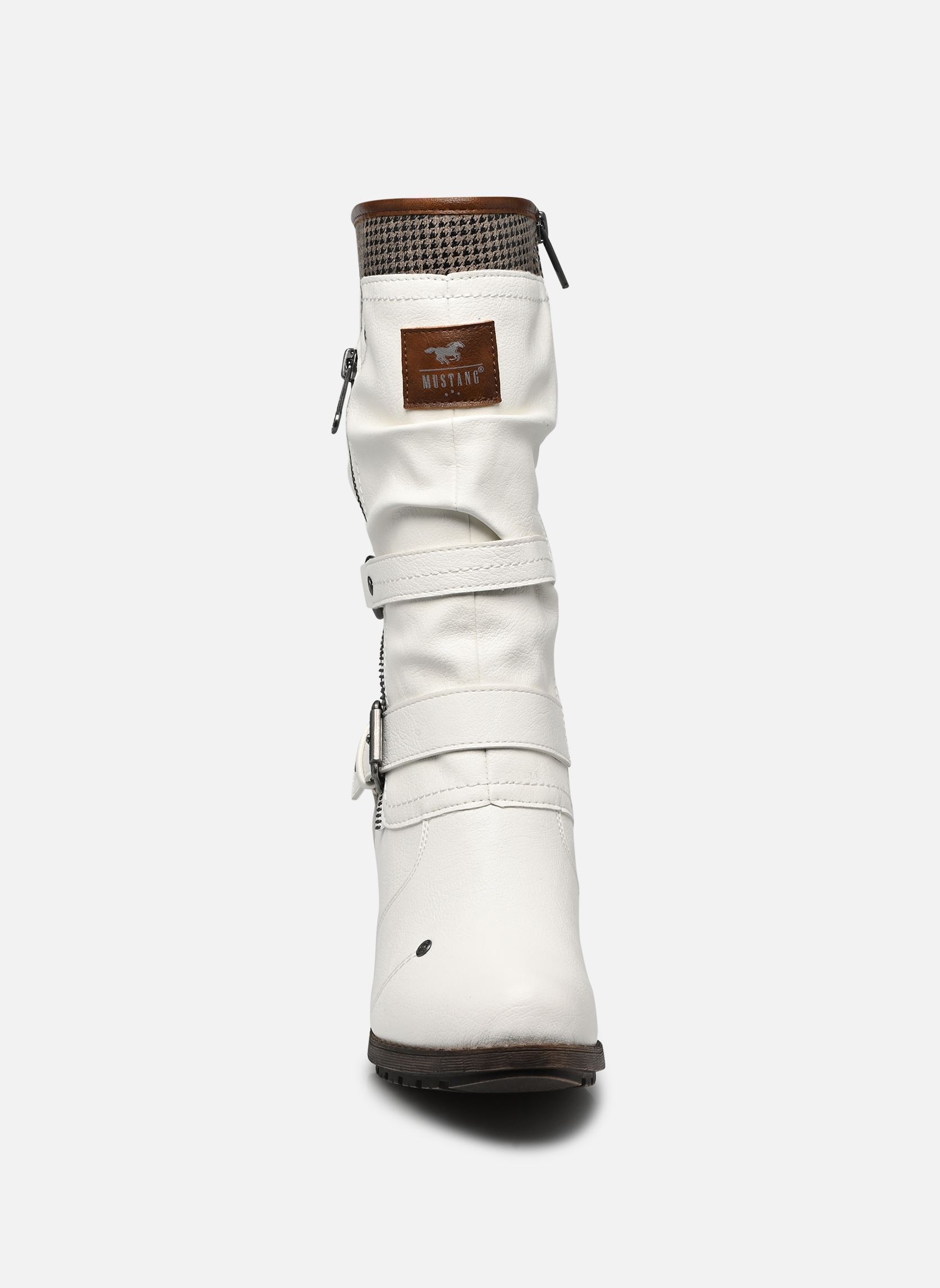 Bottes 15M0162001 femme blanc Mustang shoes Bottes 15M0162001 femme blanc WHITE