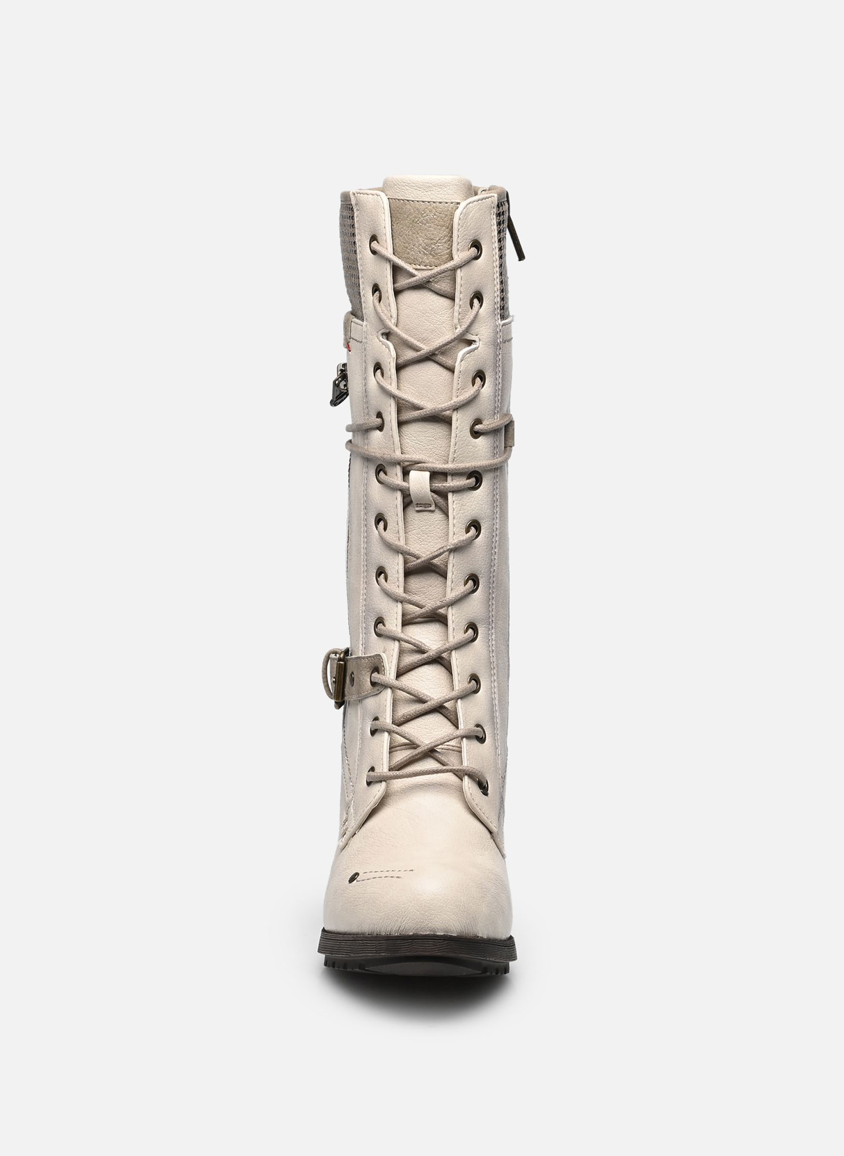 Laarzen 15M0162002 dames wit Mustang shoes Laarzen 15M0162002 dames wit CREAM